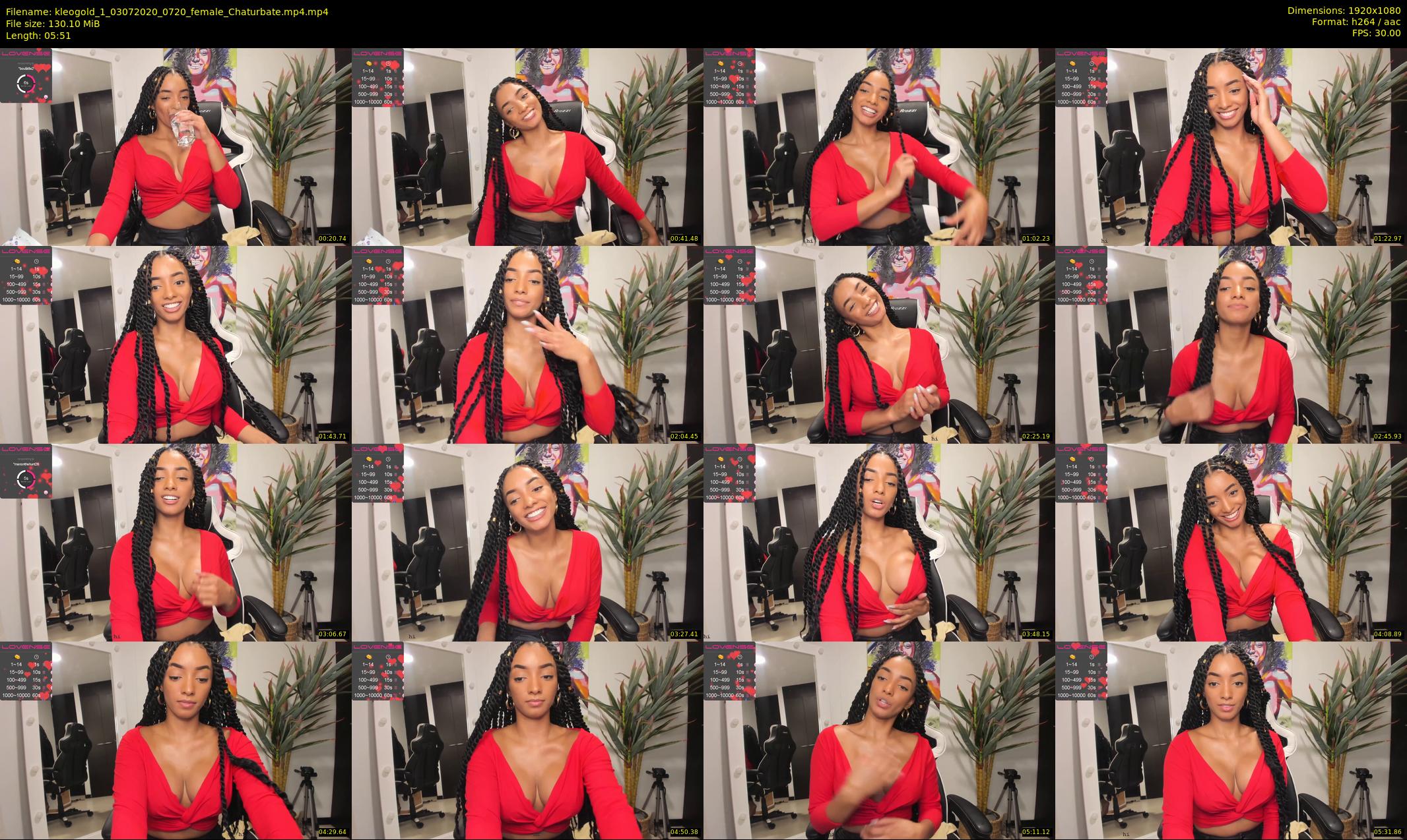 kleogold_1 — 6 minute Chaturbate female cam show recording, 1080p, Jul 3, 2020
