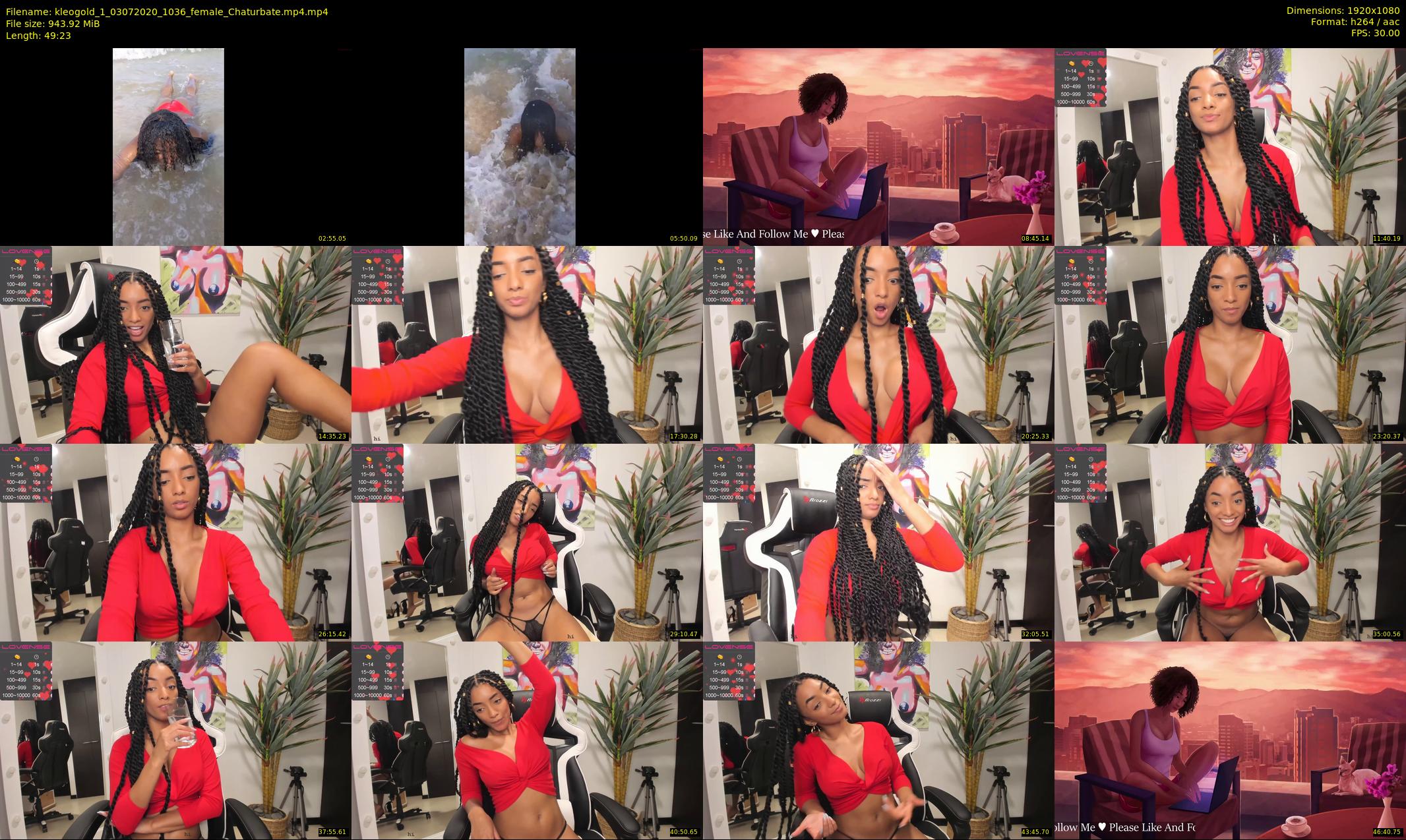 kleogold_1 — 50 minute Chaturbate female cam show recording, 1080p, Jul 3, 2020