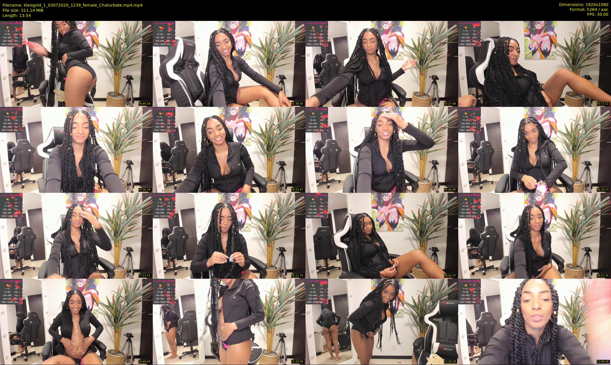 kleogold_1 — 14 minute Chaturbate female cam show recording, 1080p, Jul 3, 2020