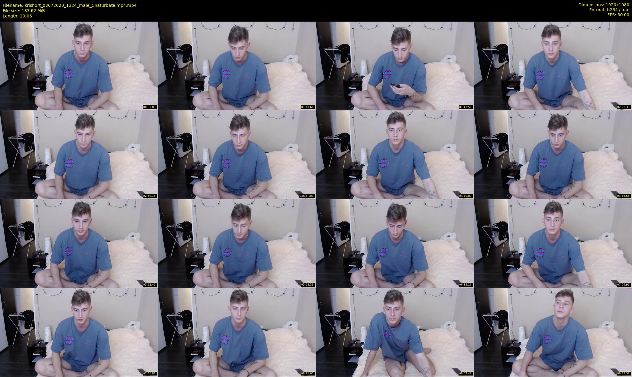 krishort — 11 minute Chaturbate male cam show recording, 1080p, Jul 3, 2020