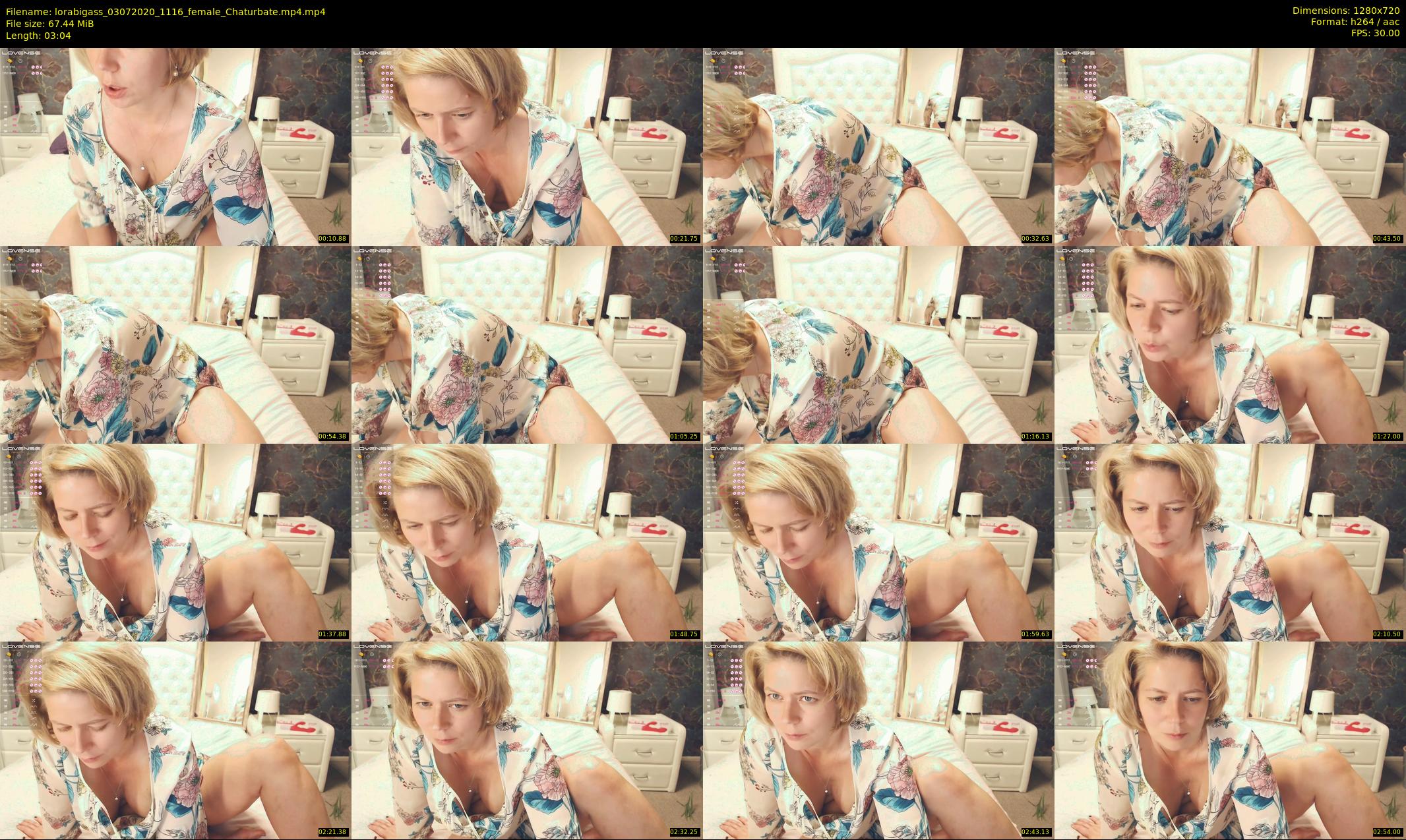 lorabigass — 4 minute Chaturbate female cam show recording, 720p, Jul 3, 2020