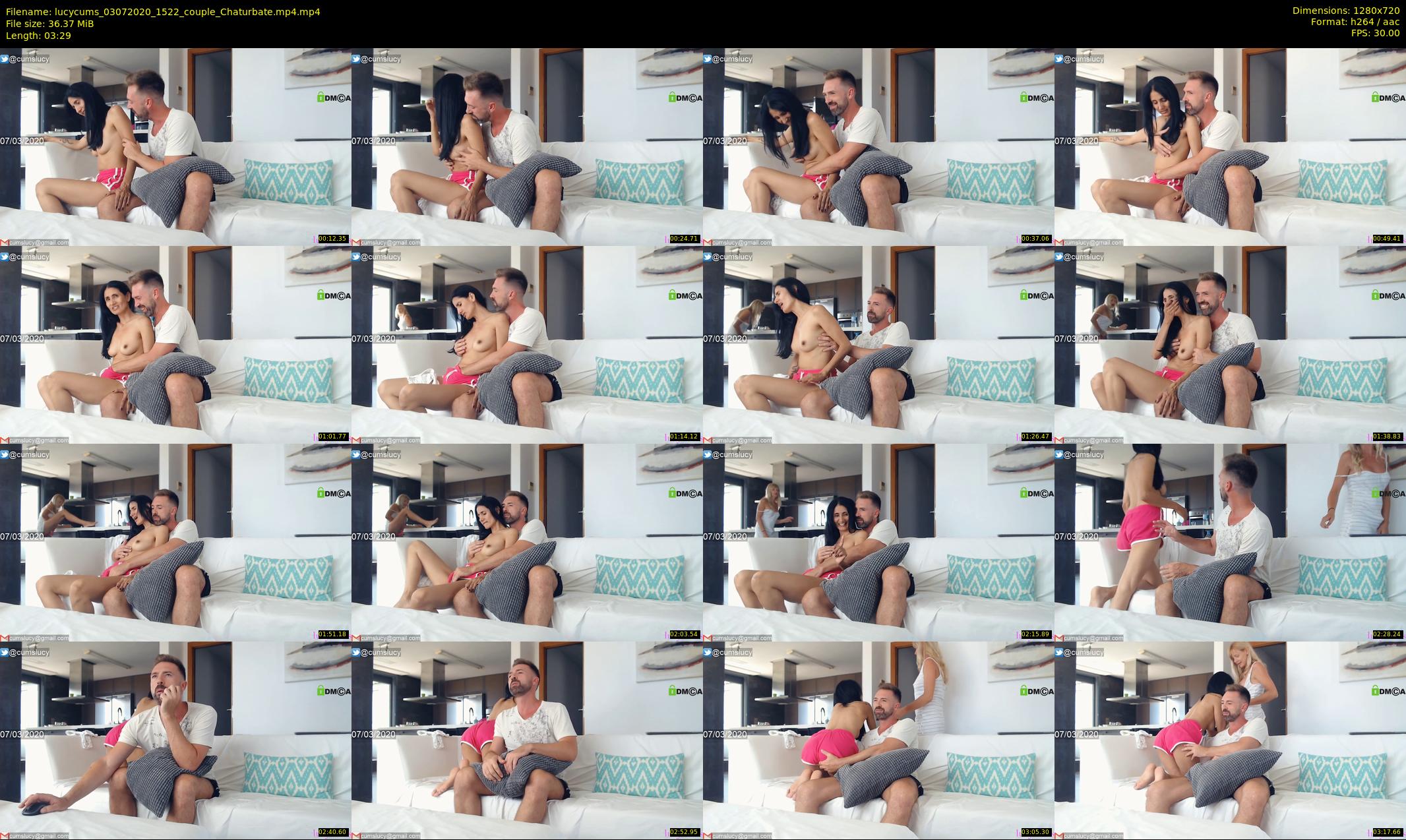 lucycums — 4 minute Chaturbate couple cam show recording, 720p, Jul 3, 2020