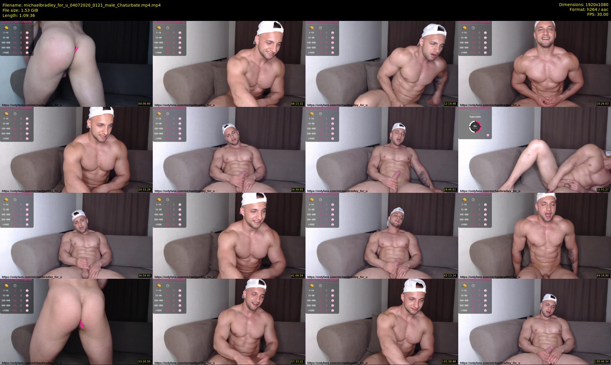 michaelbradley_for_u — 70 minute Chaturbate male cam show recording, 1080p, Jul 4, 2020