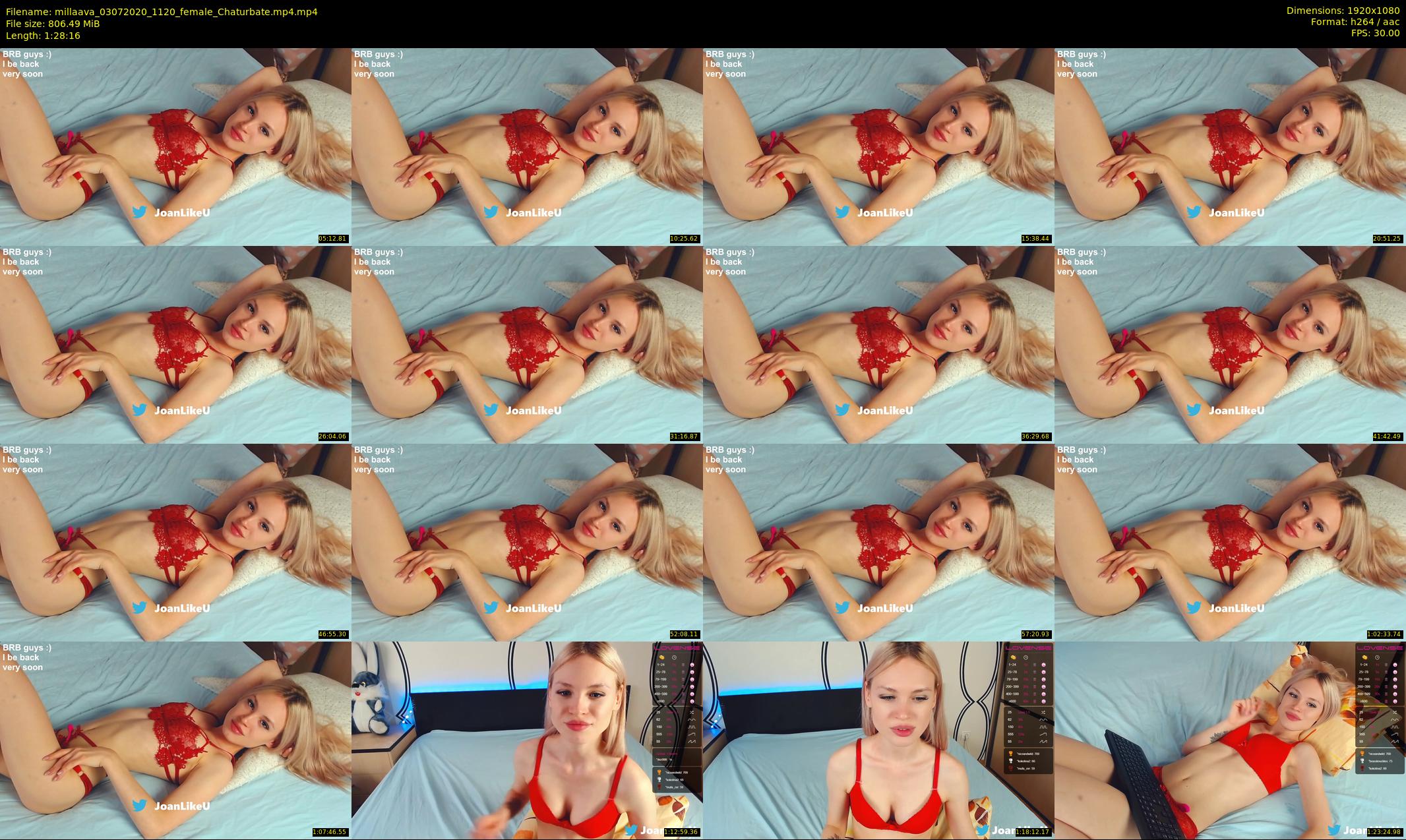 millaava — 89 minute Chaturbate female cam show recording, 1080p, Jul 3, 2020