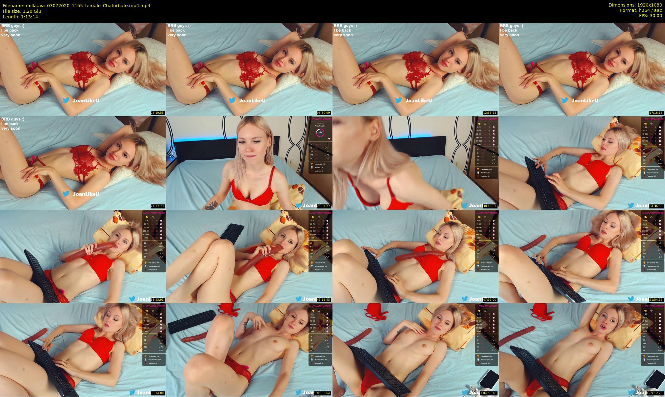 millaava — 74 minute Chaturbate female cam show recording, 1080p, Jul 3, 2020