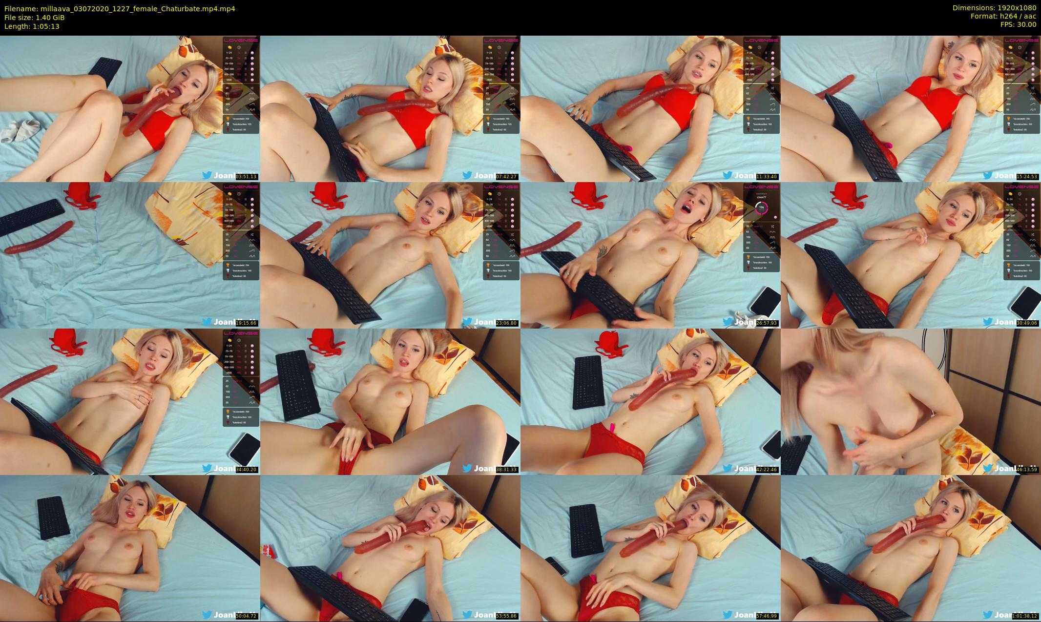 millaava — 66 minute Chaturbate female cam show recording, 1080p, Jul 3, 2020