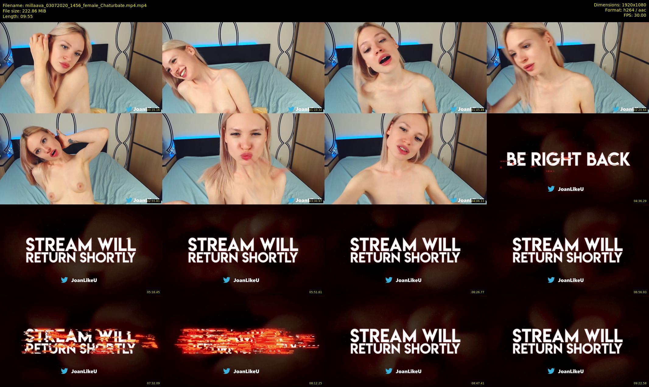 millaava — 10 minute Chaturbate female cam show recording, 1080p, Jul 3, 2020