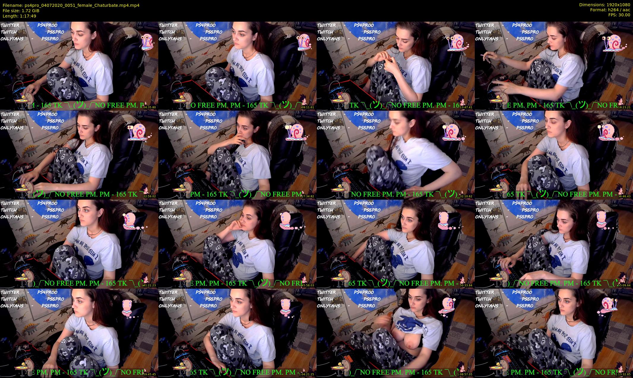 ps4pro — 78 minute Chaturbate female cam show recording, 1080p, Jul 4, 2020