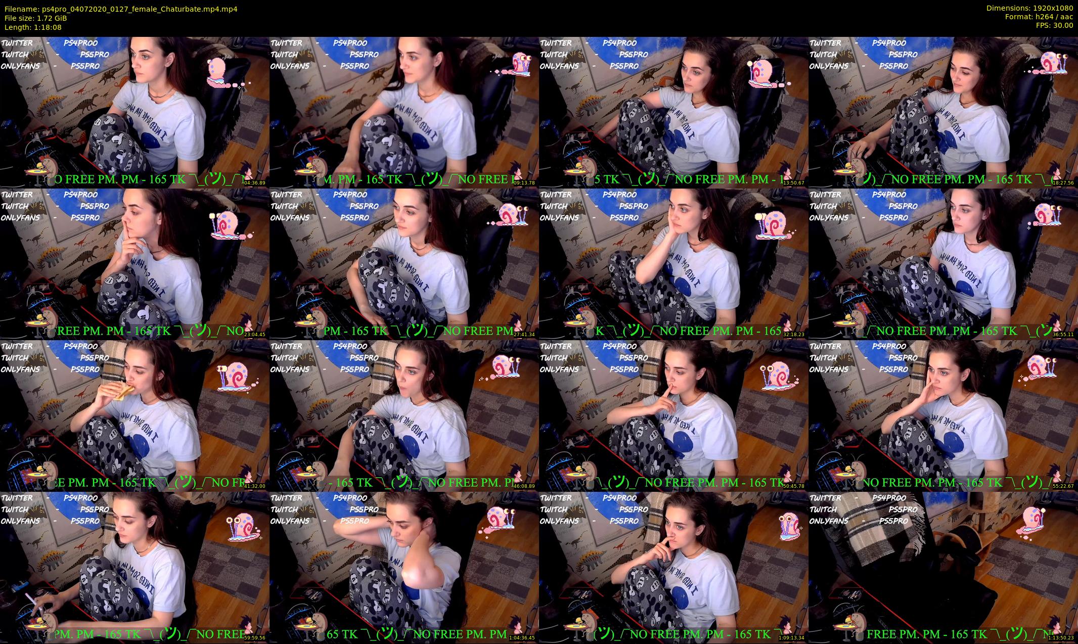 ps4pro — 79 minute Chaturbate female cam show recording, 1080p, Jul 4, 2020