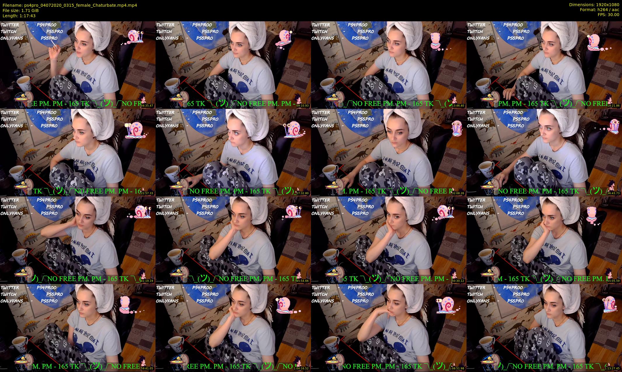 ps4pro — 78 minute Chaturbate female cam show recording, 1080p, Jul 4, 2020