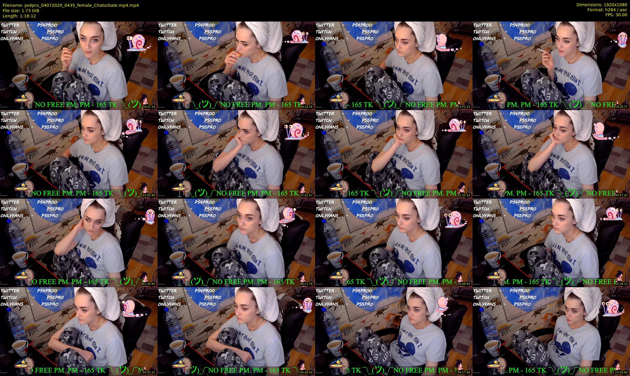 ps4pro — 79 minute Chaturbate female cam show recording, 1080p, Jul 4, 2020