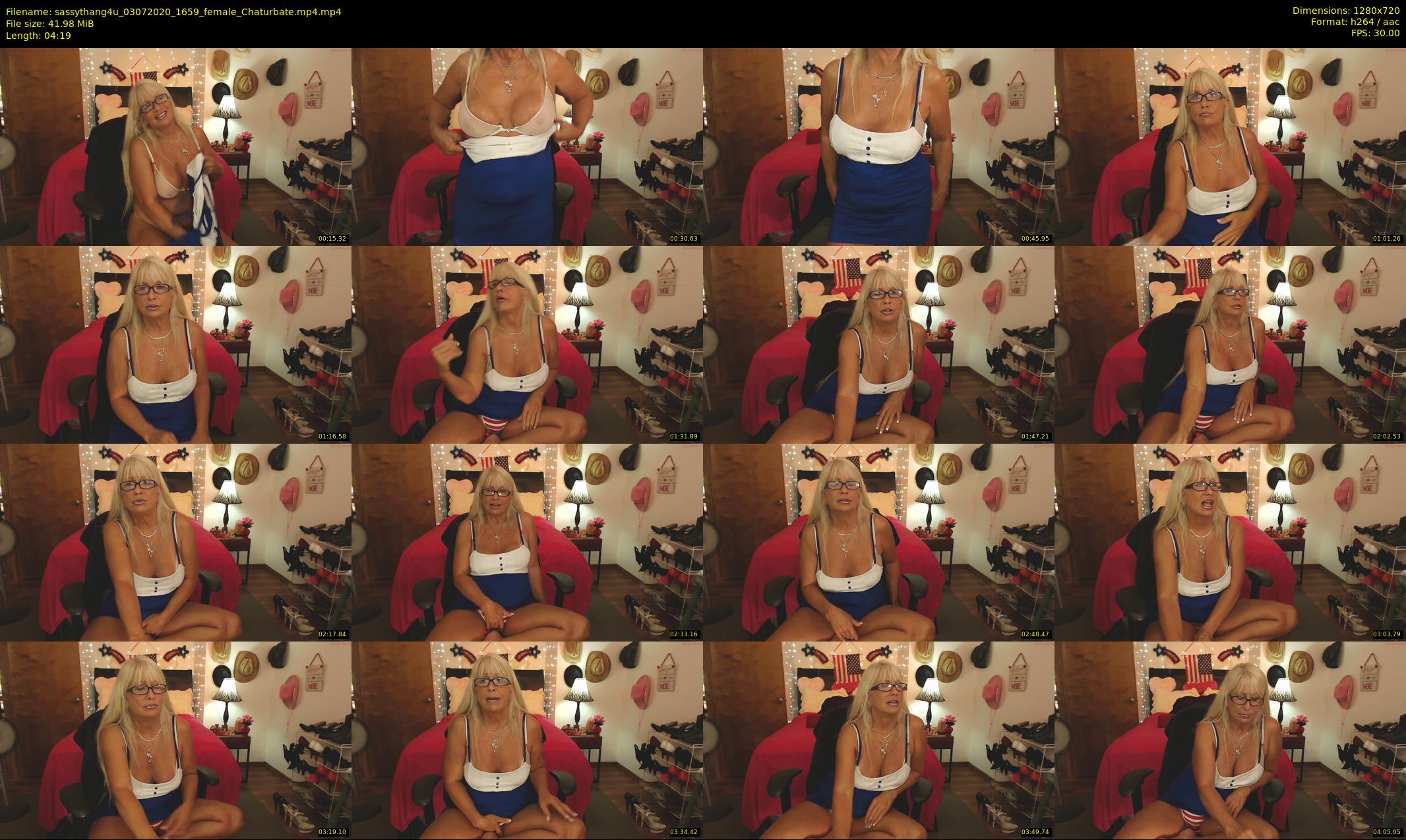sassythang4u — 5 minute Chaturbate female cam show recording, 720p, Jul 3, 2020