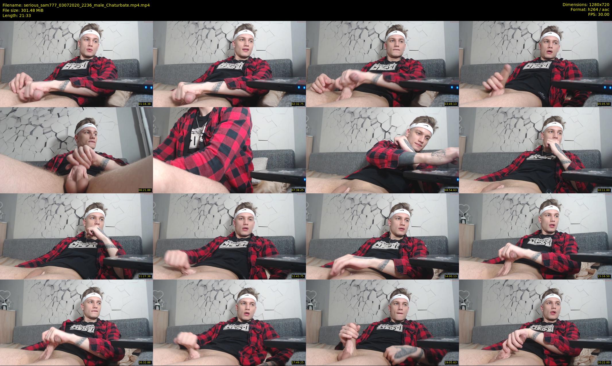 serious_sam777 — 22 minute Chaturbate male cam show recording, 720p, Jul 3, 2020