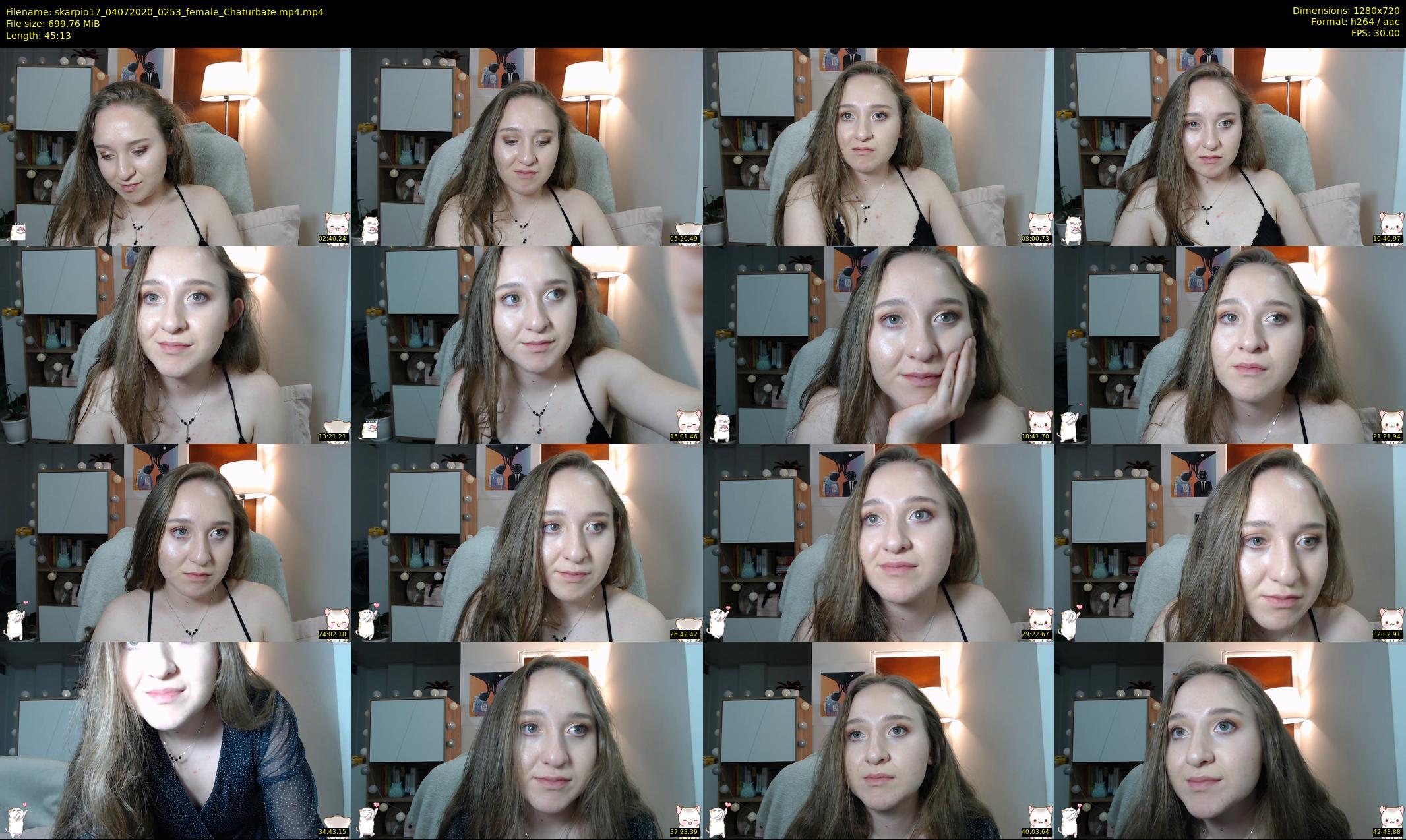 skarpio17 — 46 minute Chaturbate female cam show recording, 720p, Jul 4, 2020