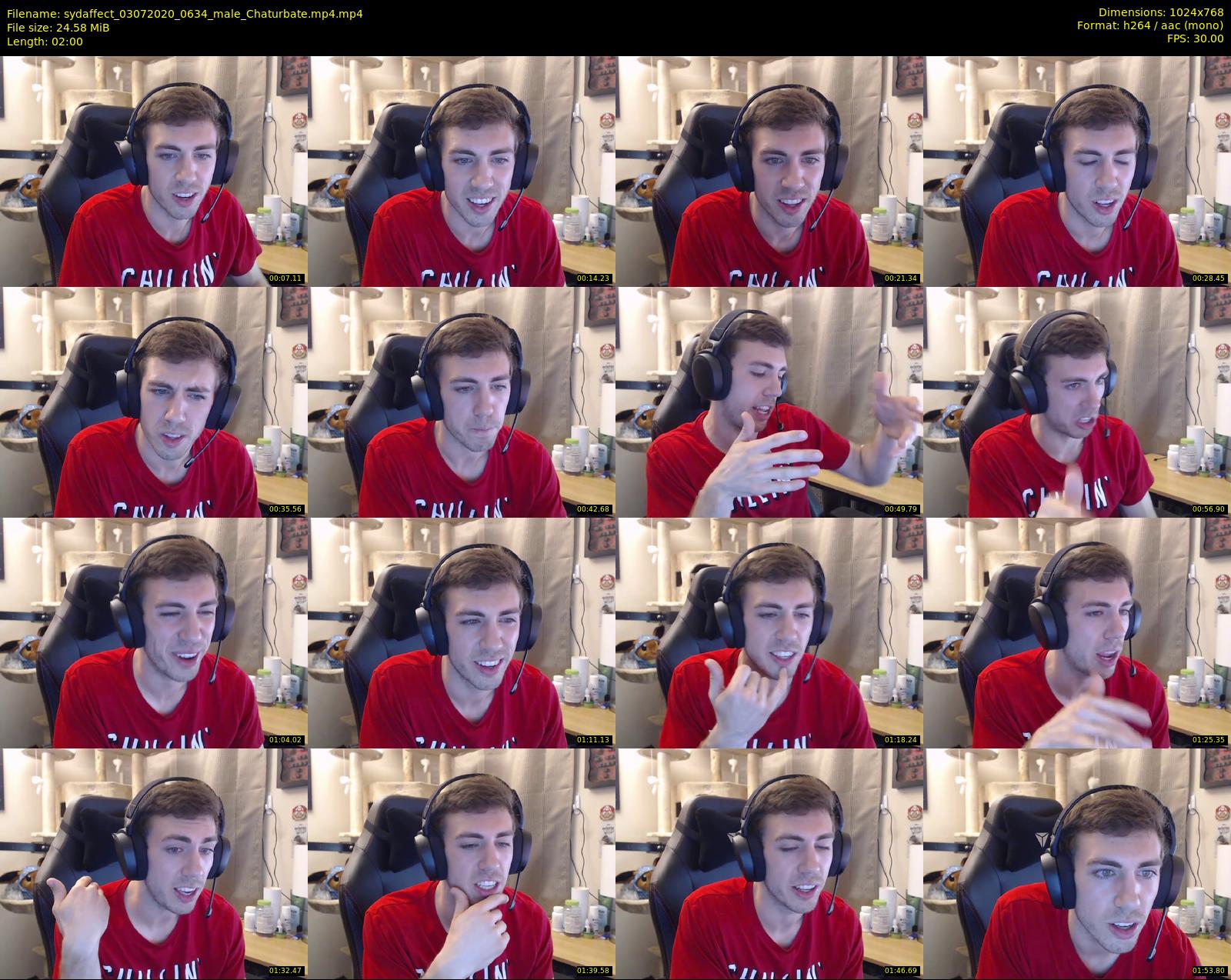 sydaffect — 2 minute Chaturbate male cam show recording, 720p, Jul 3, 2020