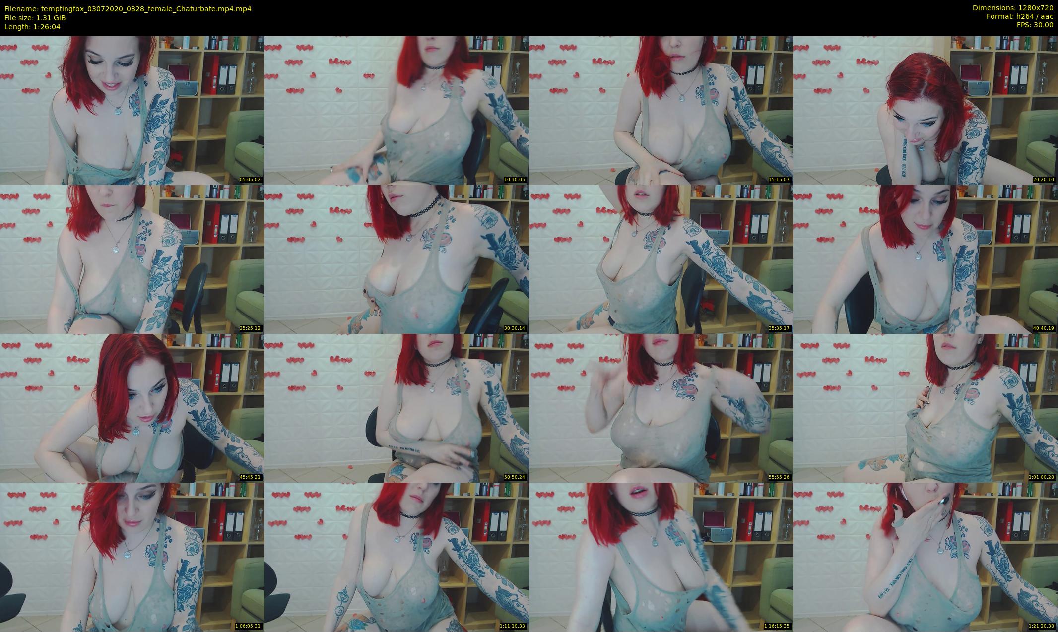 temptingfox — 87 minute Chaturbate female cam show recording, 720p, Jul 3, 2020