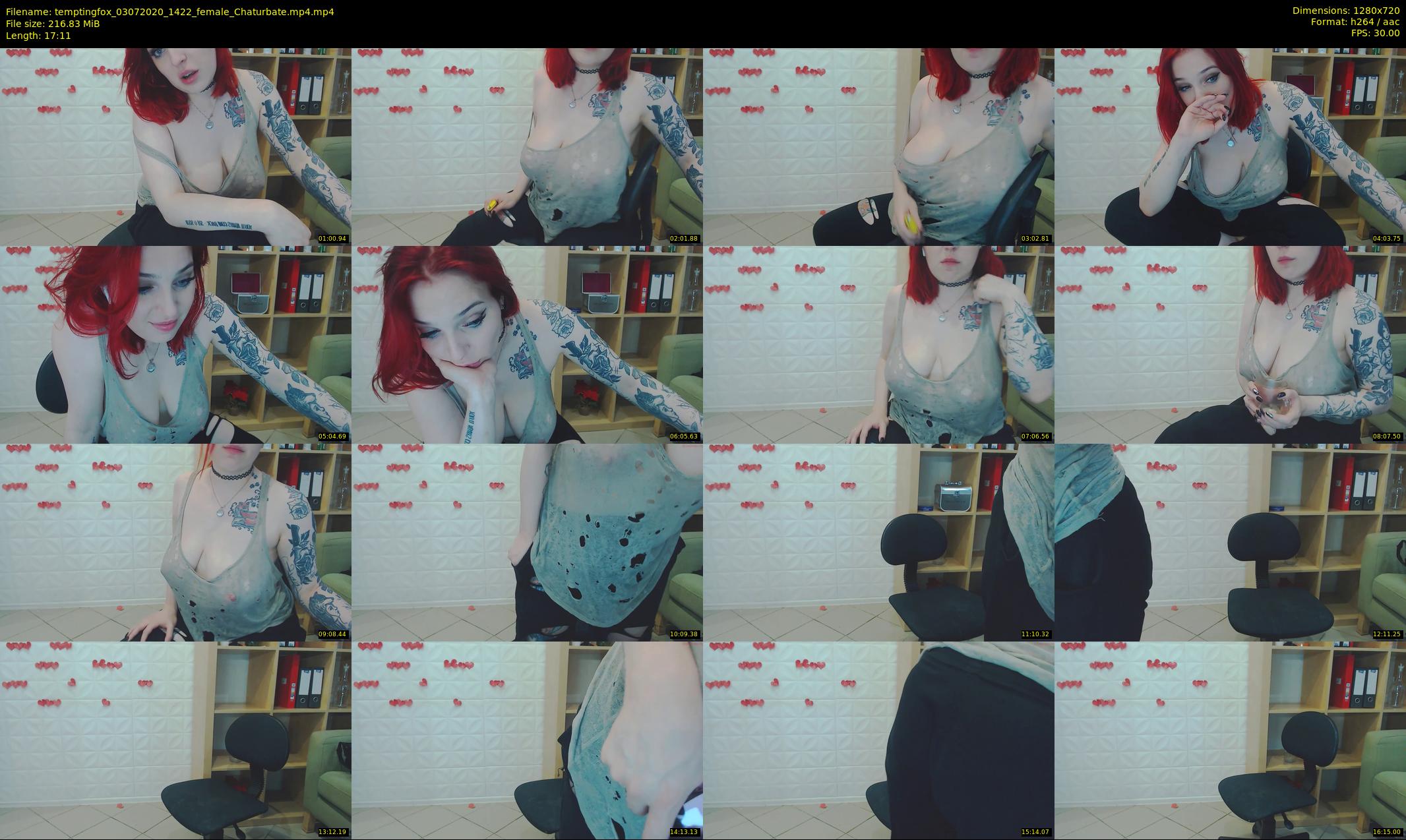 temptingfox — 18 minute Chaturbate female cam show recording, 720p, Jul 3, 2020