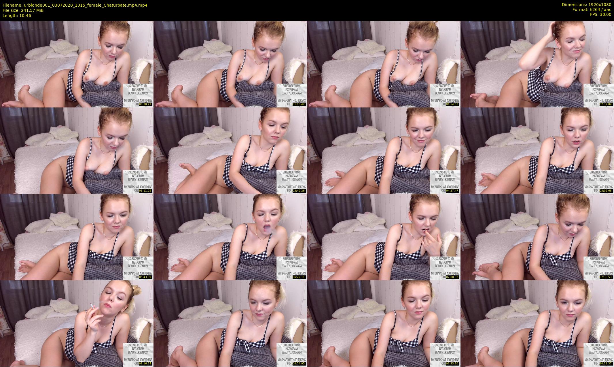 urblonde001 — 11 minute Chaturbate female cam show recording, 1080p, Jul 3, 2020