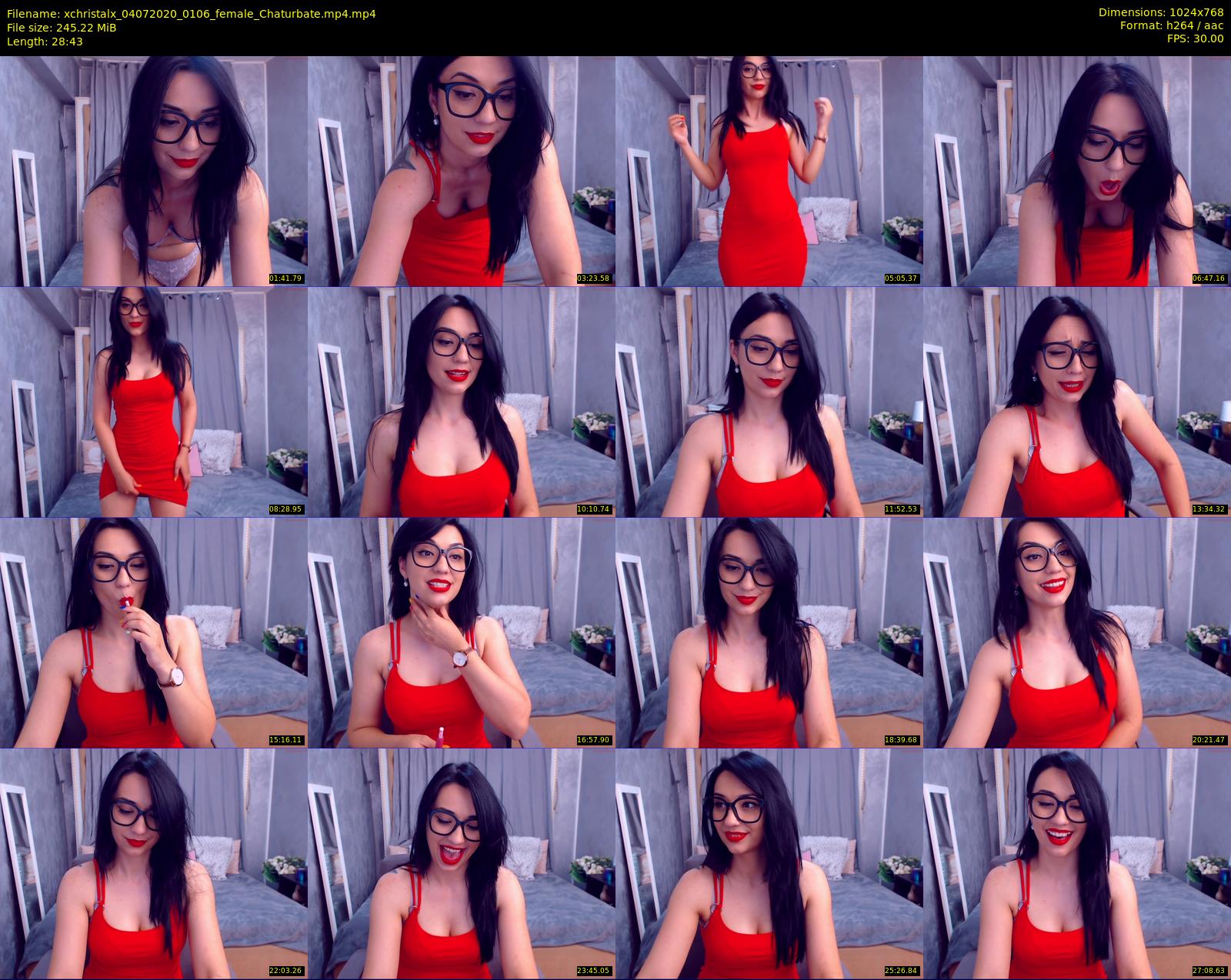 xchristalx — 29 minute Chaturbate female cam show recording, 720p, Jul 4, 2020