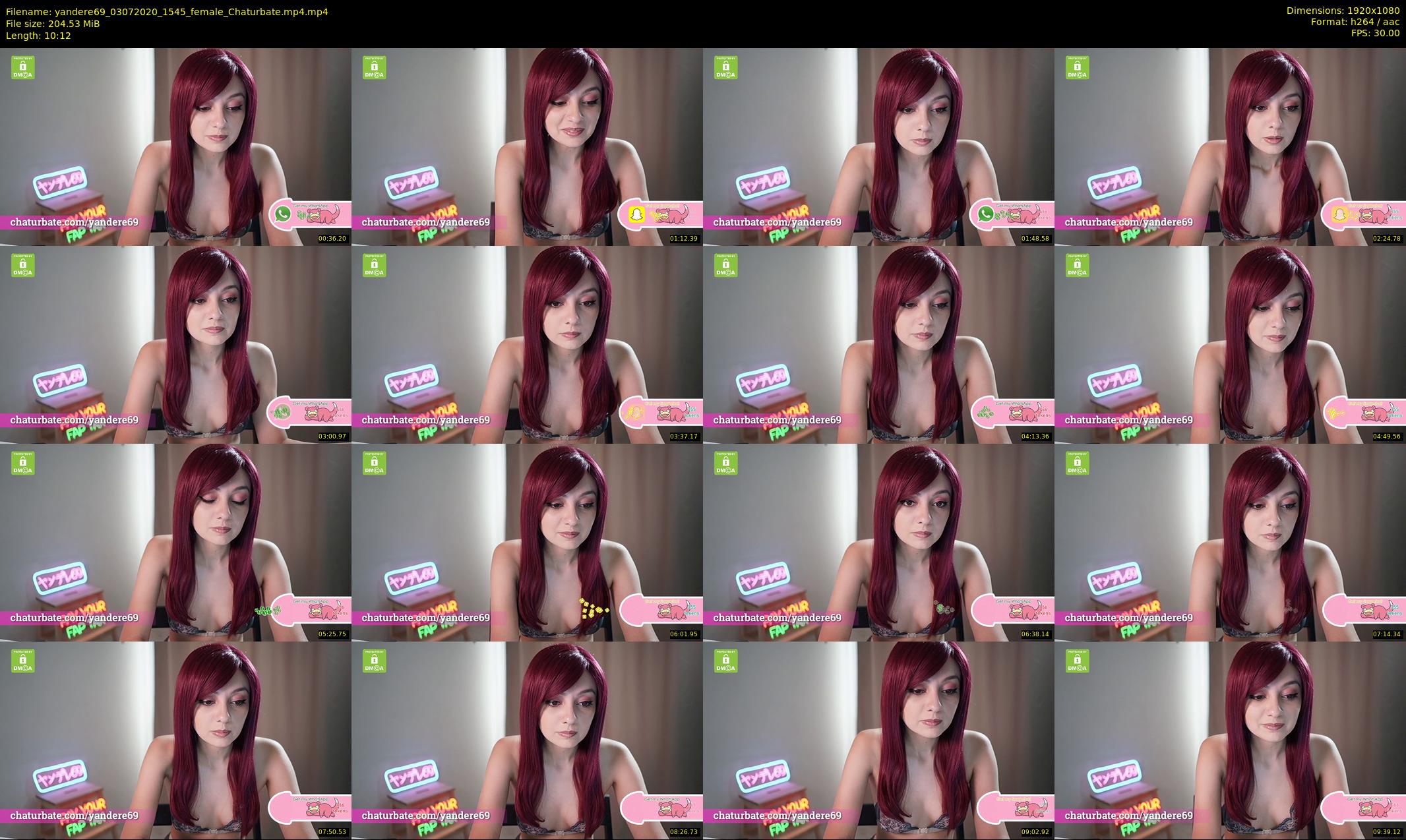 yandere69 — 11 minute Chaturbate female cam show recording, 1080p, Jul 3, 2020