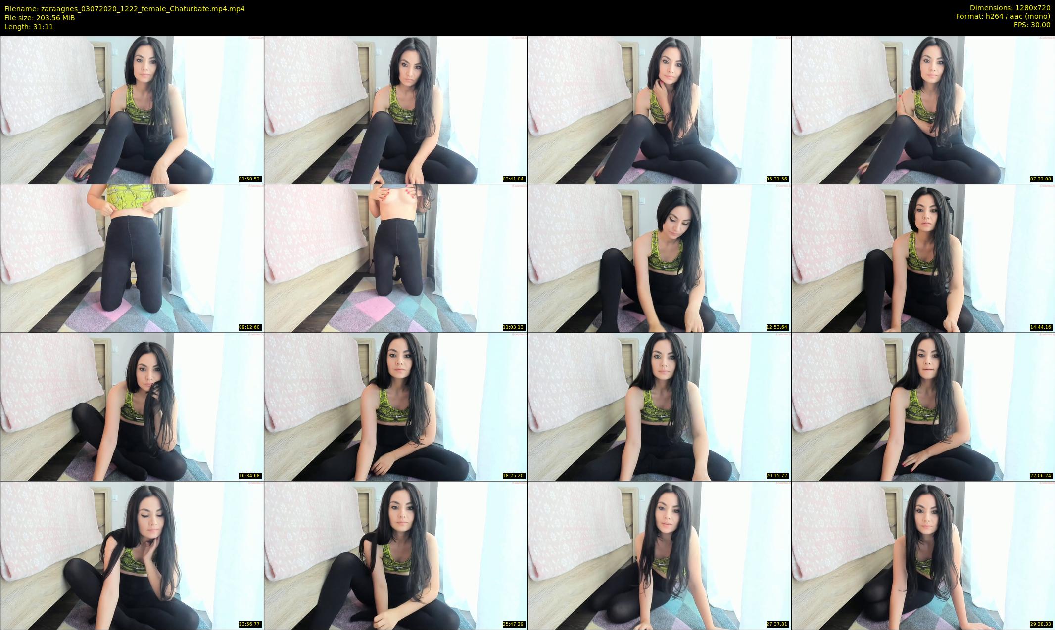 zaraagnes — 32 minute Chaturbate female cam show recording, 720p, Jul 3, 2020