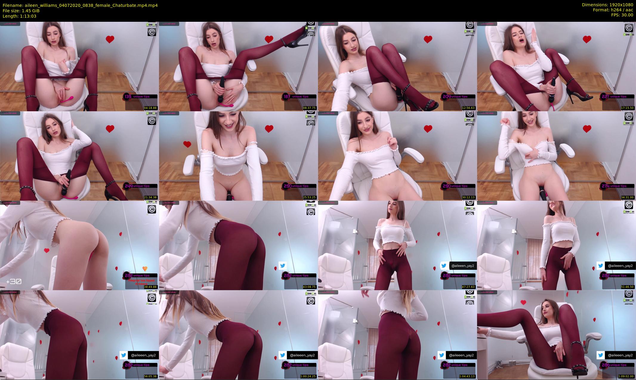 aileen_williams — 74 minute Chaturbate female cam show recording, 1080p, Jul 4, 2020