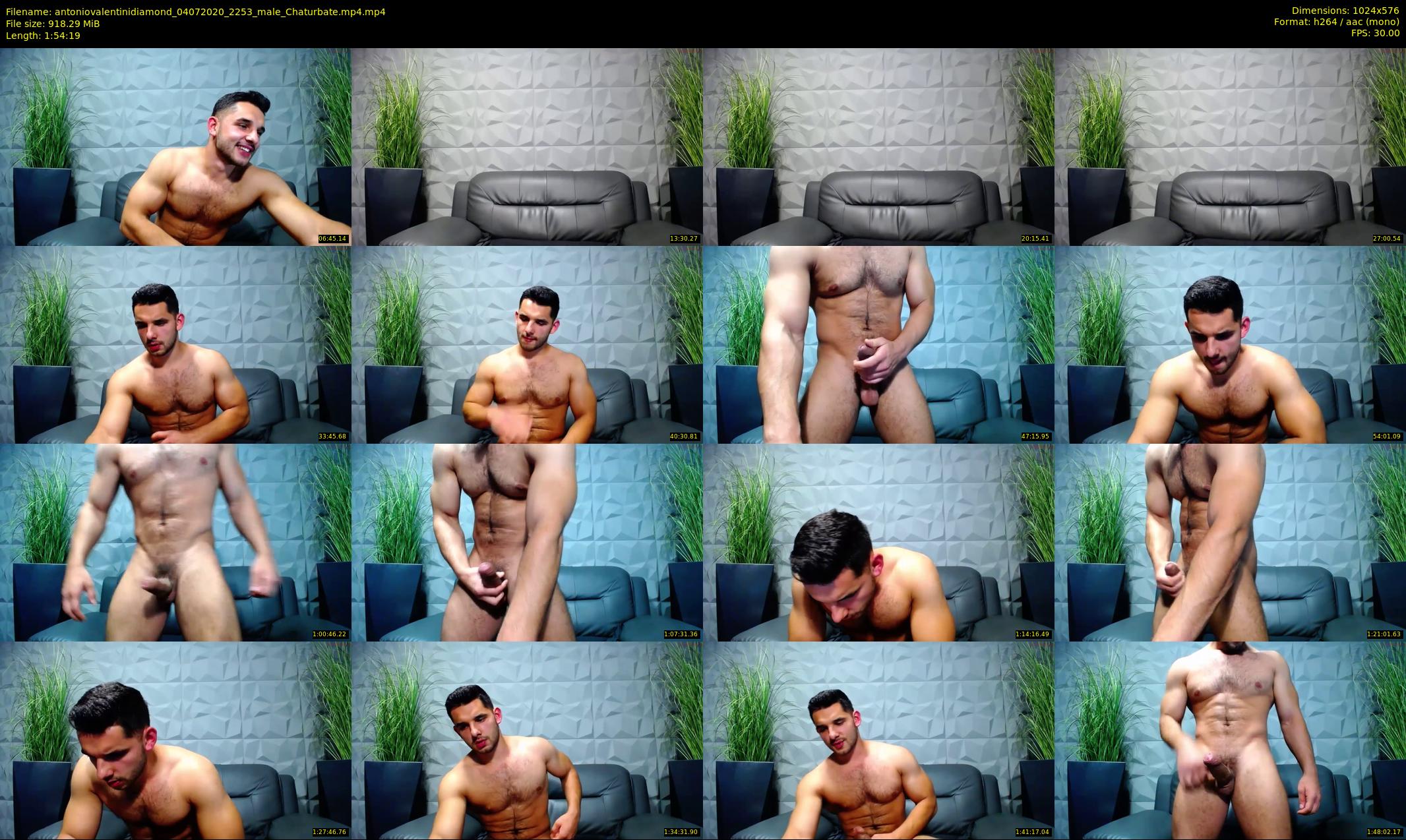 antoniovalentinidiamond — 115 minute Chaturbate male cam show recording, 480p, Jul 4, 2020