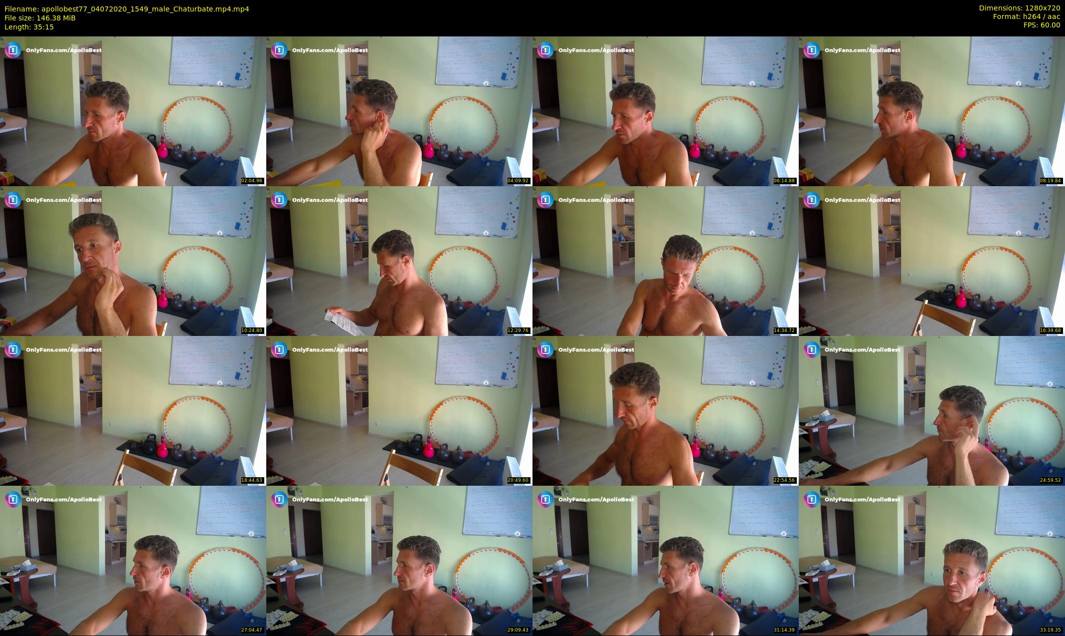 apollobest77 — 36 minute Chaturbate male cam show recording, 720p, Jul 4, 2020