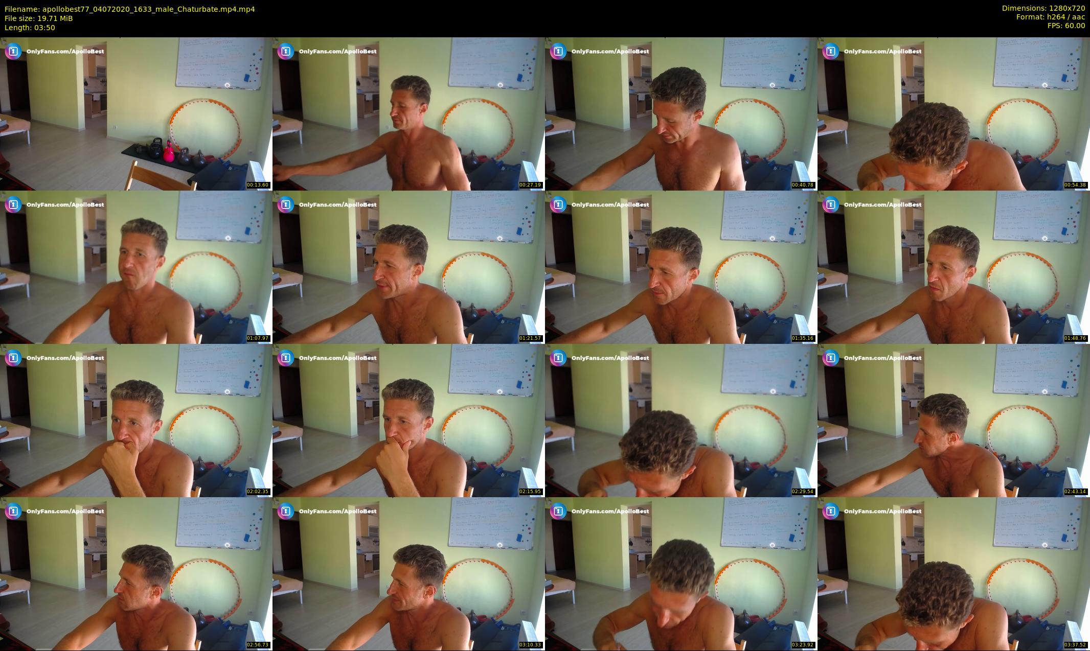 apollobest77 — 4 minute Chaturbate male cam show recording, 720p, Jul 4, 2020