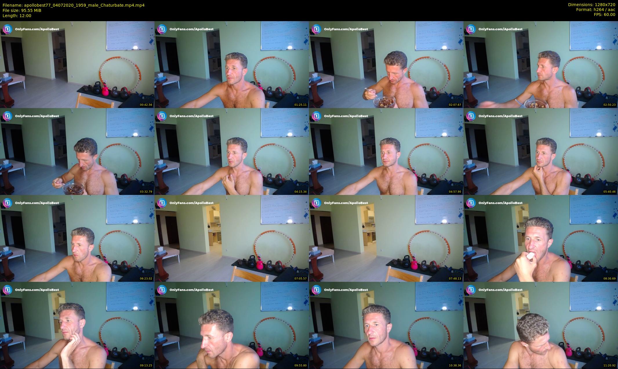 apollobest77 — 12 minute Chaturbate male cam show recording, 720p, Jul 4, 2020