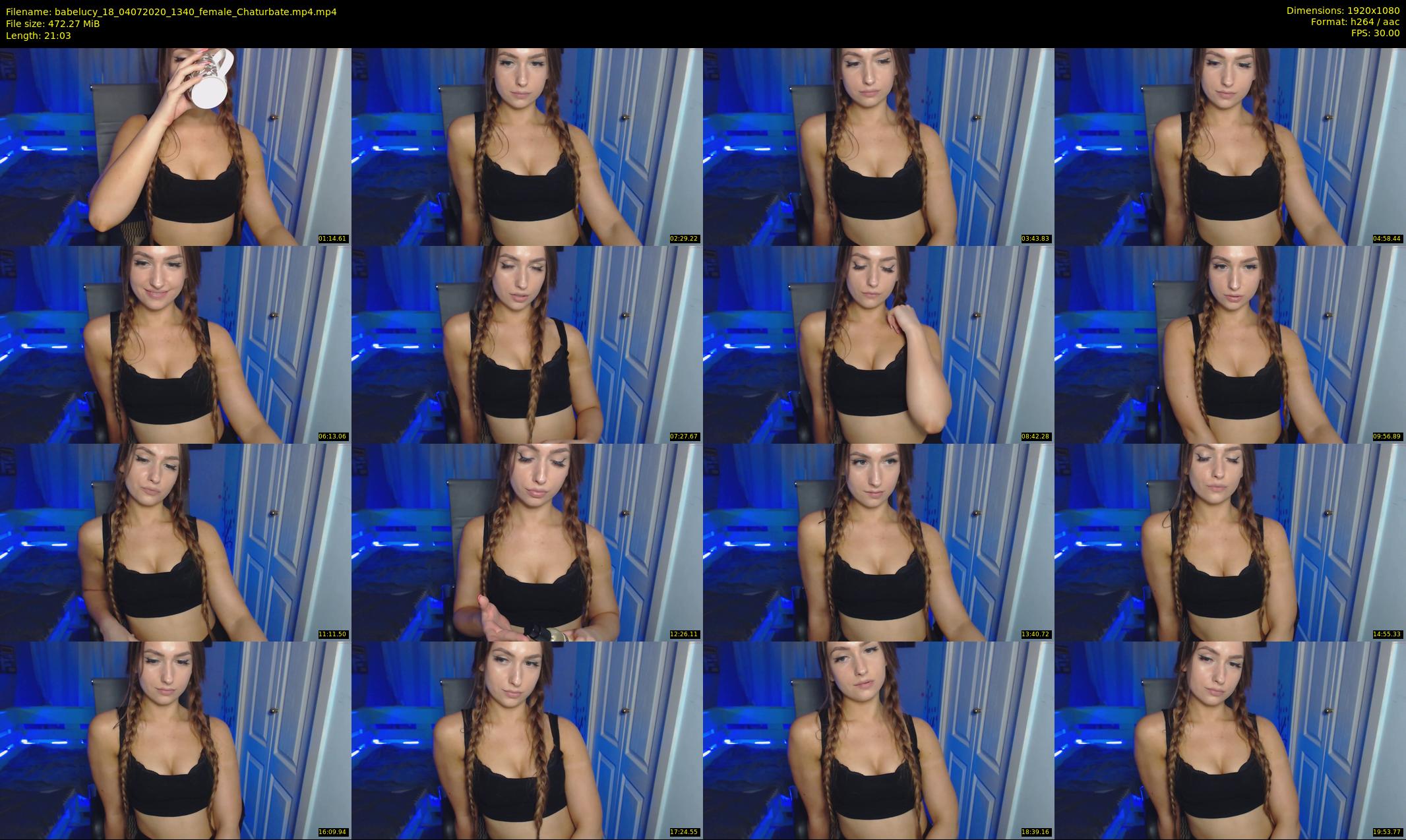 babelucy_18 — 22 minute Chaturbate female cam show recording, 1080p, Jul 4, 2020