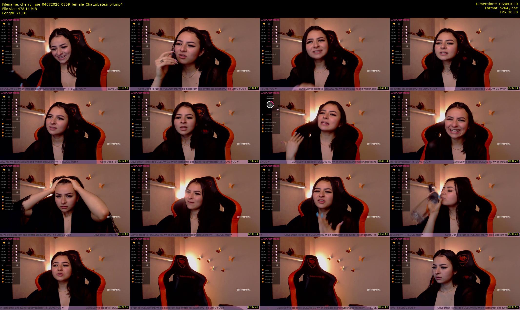 cherry__pie — 22 minute Chaturbate female cam show recording, 1080p, Jul 4, 2020