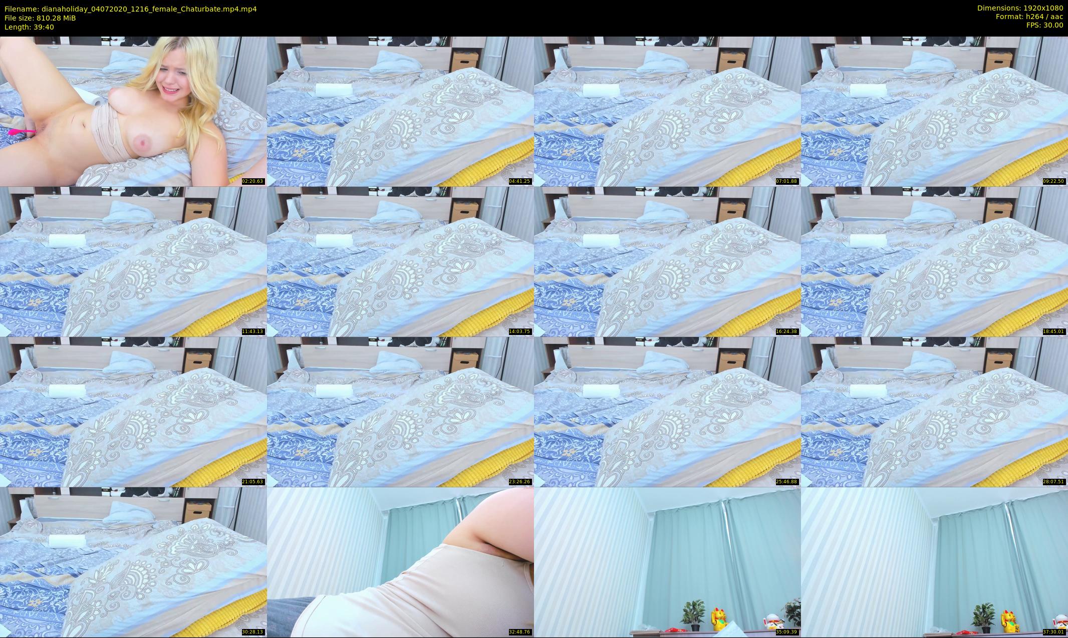 dianaholiday — 40 minute Chaturbate female cam show recording, 1080p, Jul 4, 2020
