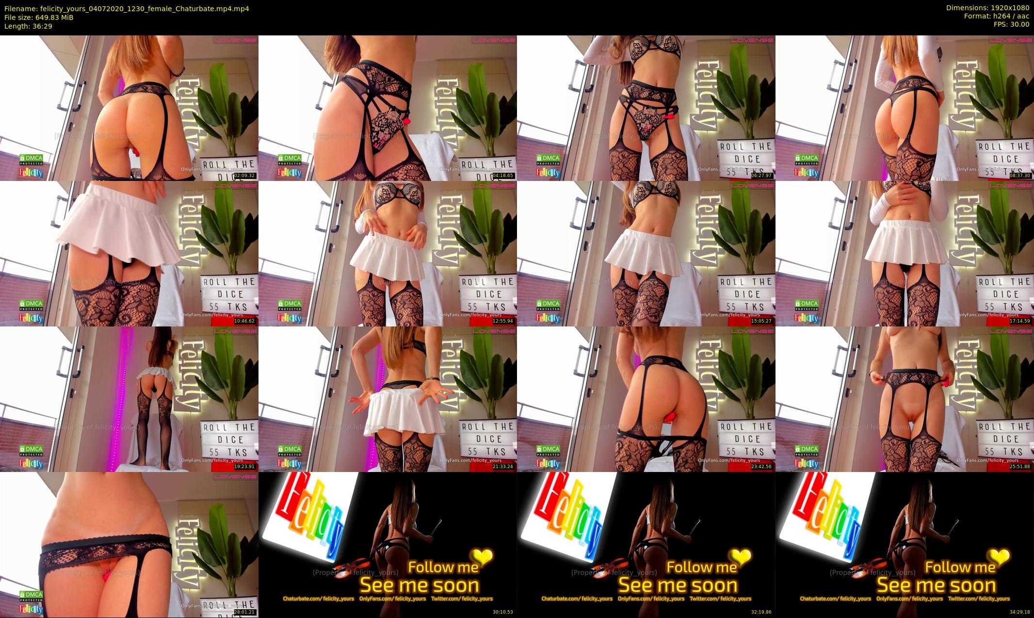 felicity_yours — 37 minute Chaturbate female cam show recording, 1080p, Jul 4, 2020