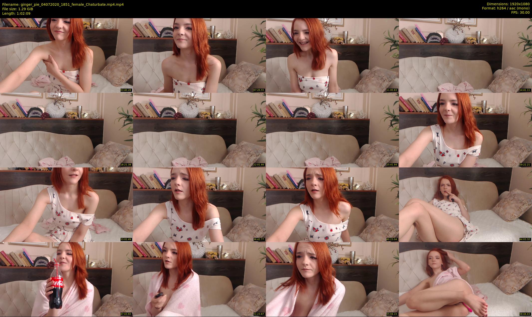 ginger_pie — 63 minute Chaturbate female cam show recording, 1080p, Jul 4, 2020