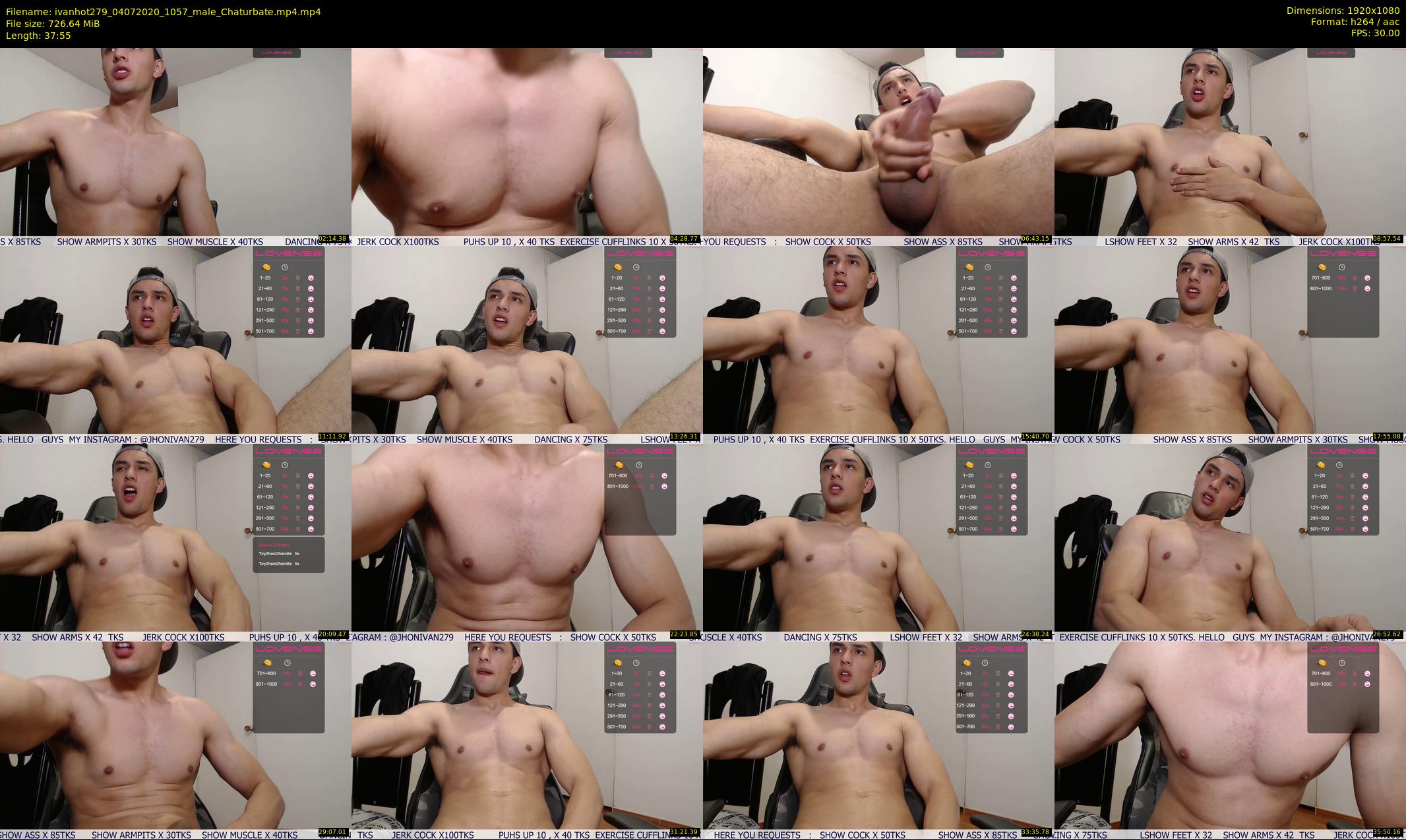 ivanhot279 — 38 minute Chaturbate male cam show recording, 1080p, Jul 4, 2020