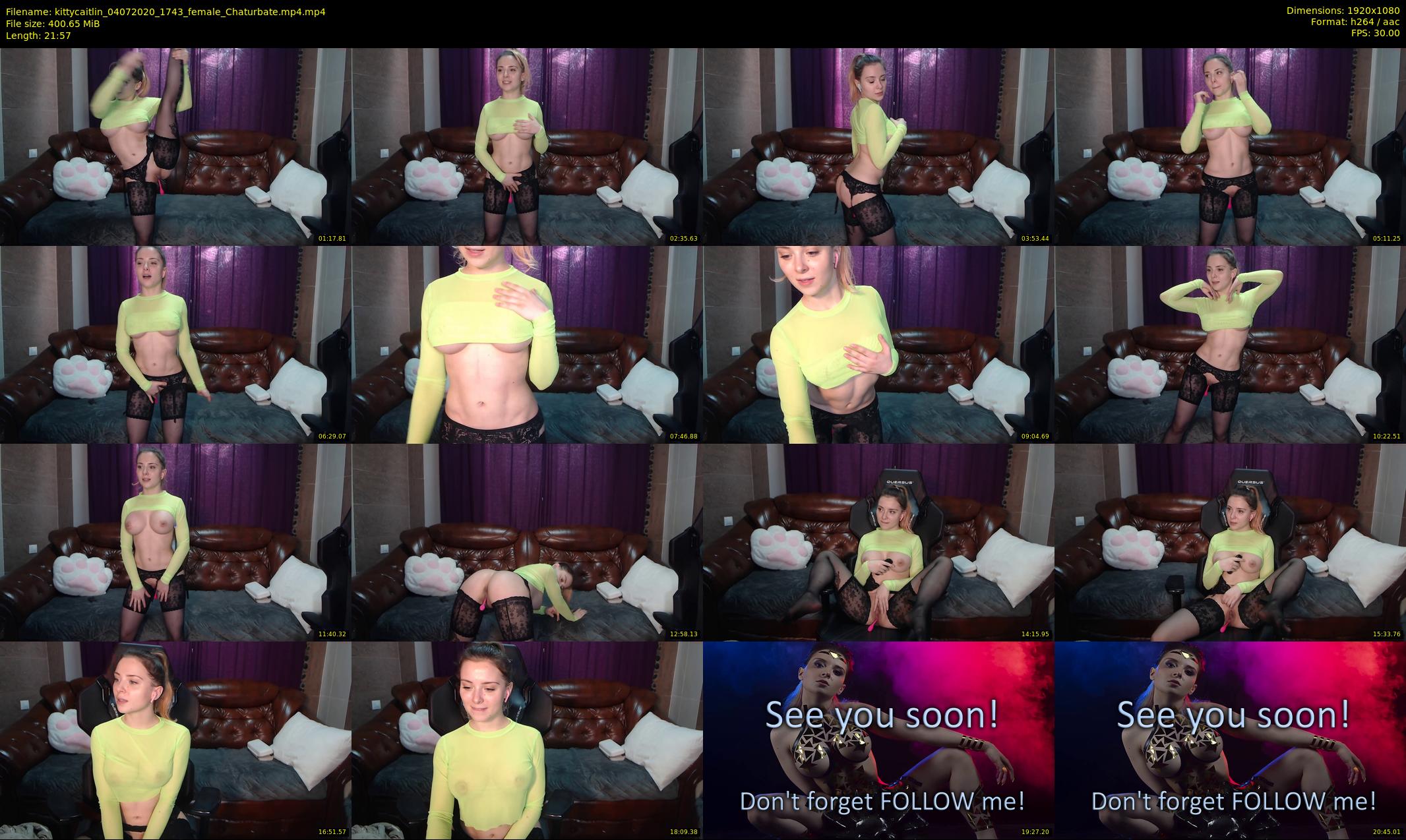 kittycaitlin — 22 minute Chaturbate female cam show recording, 1080p, Jul 4, 2020