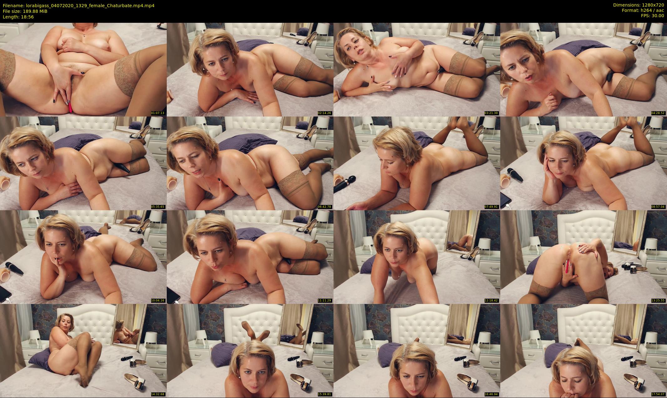 lorabigass — 19 minute Chaturbate female cam show recording, 720p, Jul 4, 2020