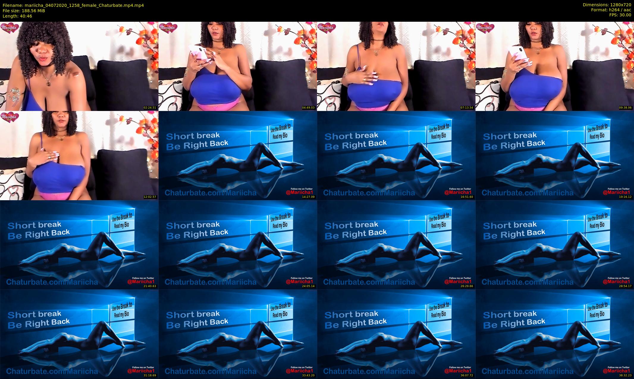 mariicha — 41 minute Chaturbate female cam show recording, 720p, Jul 4, 2020