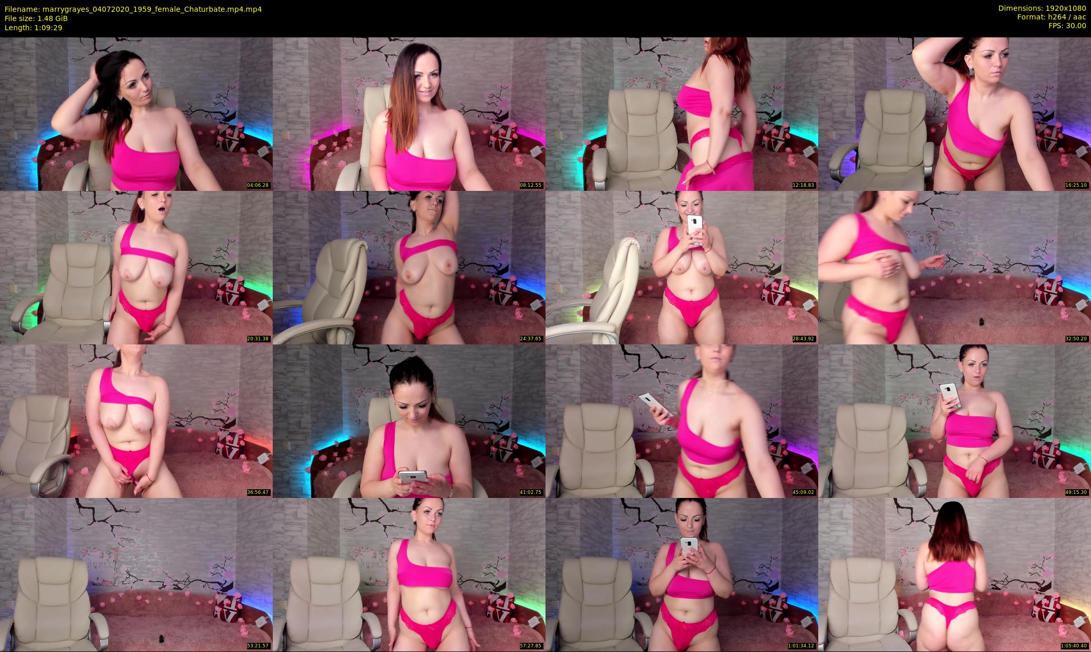 marrygrayes — 70 minute Chaturbate female cam show recording, 1080p, Jul 4, 2020