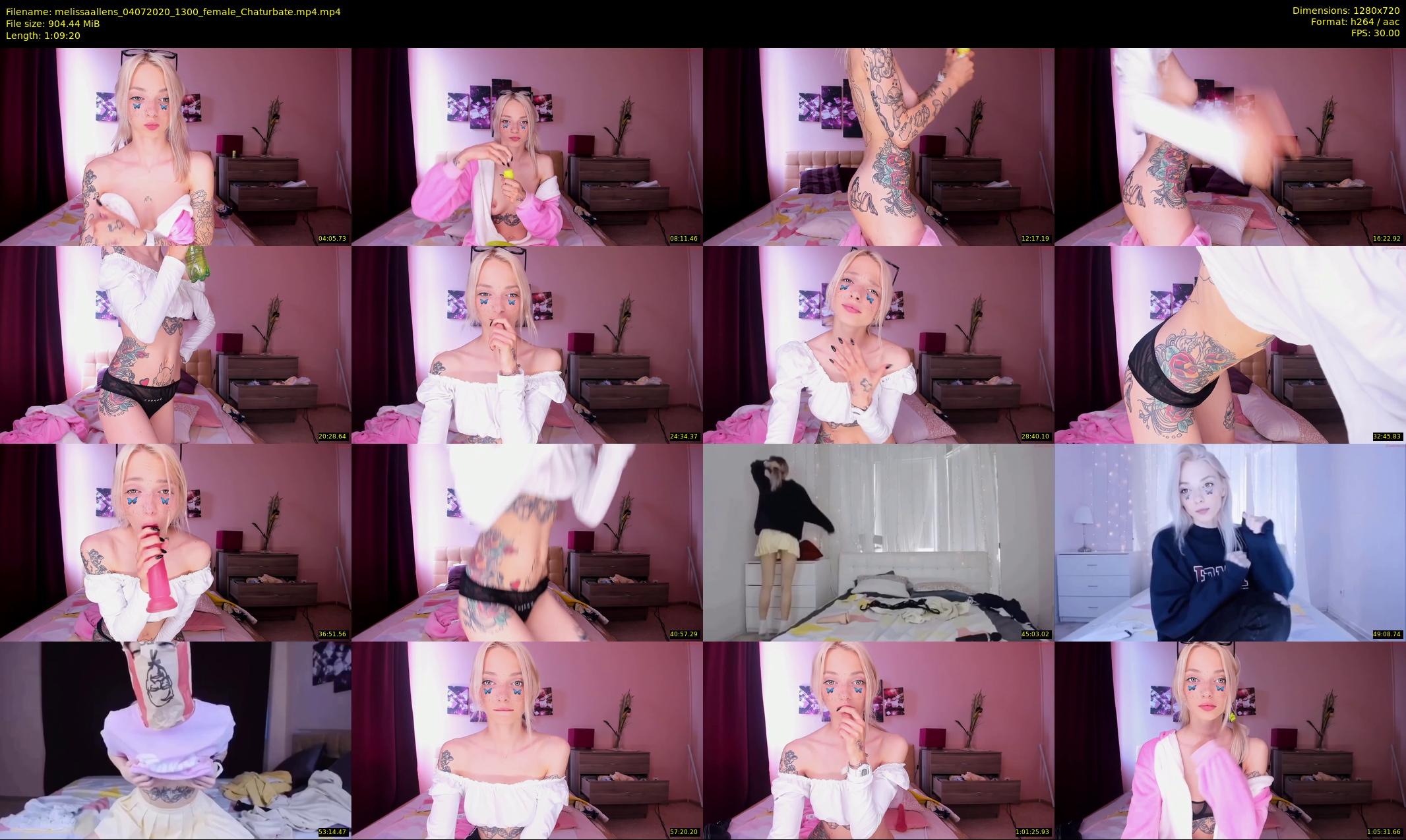 melissaallens — 70 minute Chaturbate female cam show recording, 720p, Jul 4, 2020
