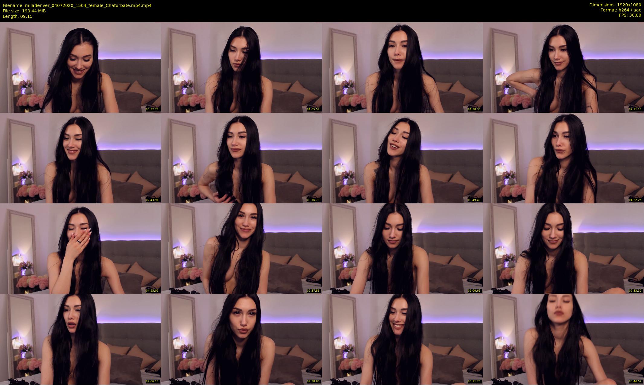 miladenver — 10 minute Chaturbate female cam show recording, 1080p, Jul 4, 2020