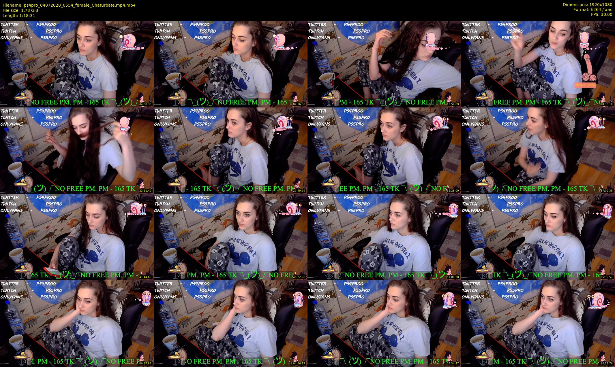 ps4pro — 79 minute Chaturbate female cam show recording, 1080p, Jul 4, 2020