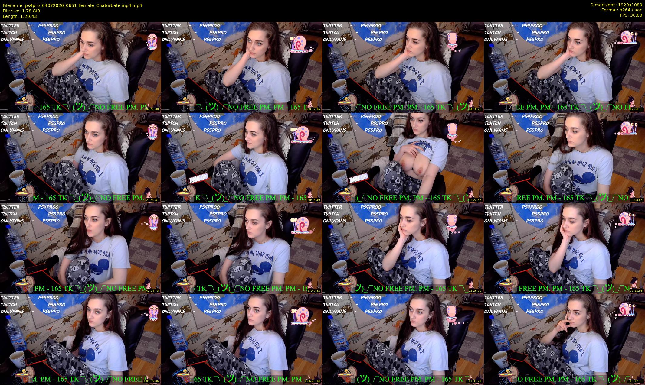 ps4pro — 81 minute Chaturbate female cam show recording, 1080p, Jul 4, 2020