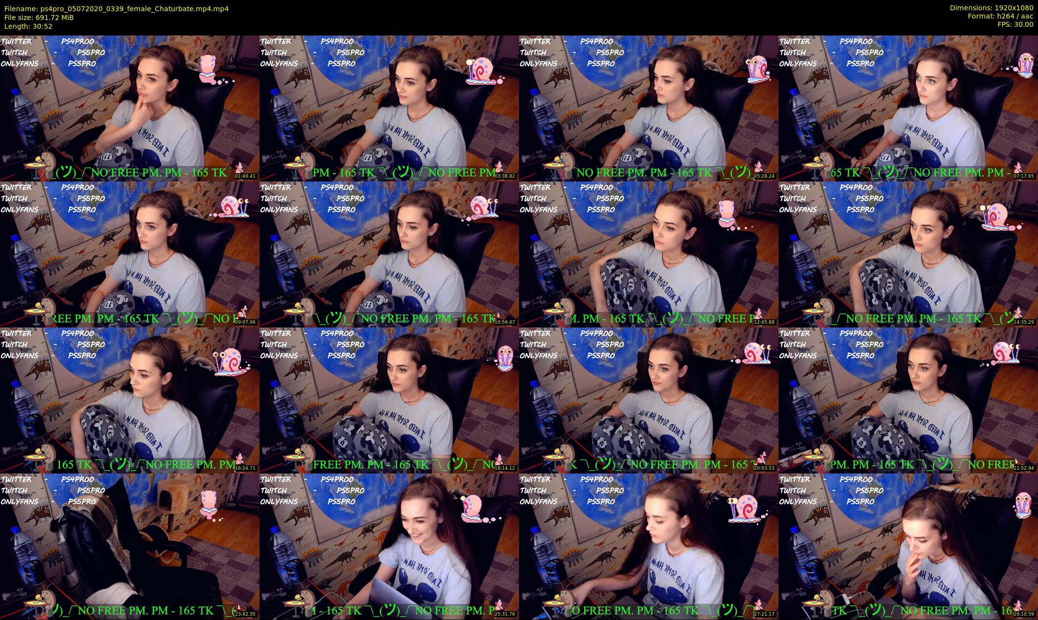 ps4pro — 31 minute Chaturbate female cam show recording, 1080p, Jul 5, 2020