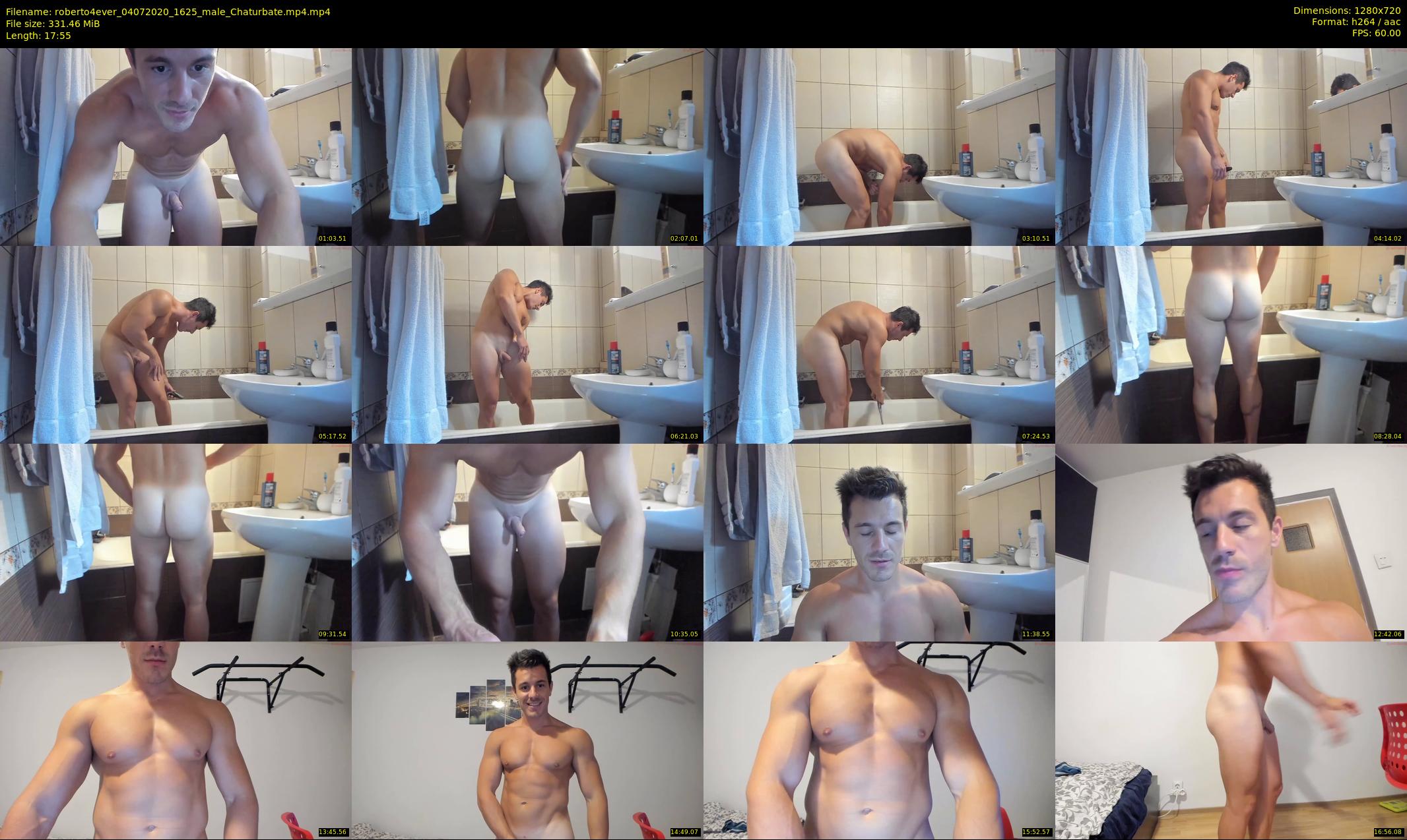 roberto4ever — 18 minute Chaturbate male cam show recording, 720p, Jul 4, 2020