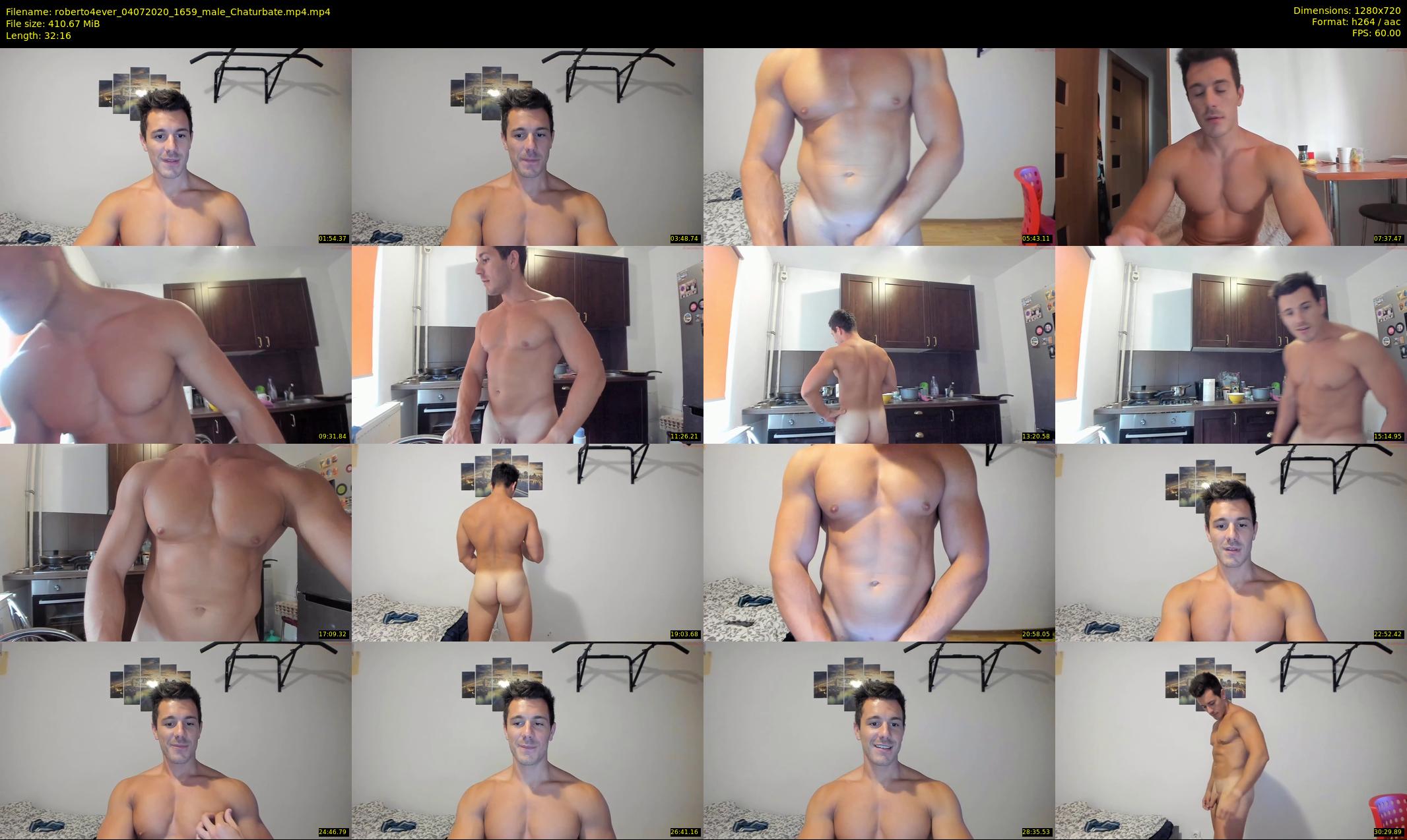 roberto4ever — 33 minute Chaturbate male cam show recording, 720p, Jul 4, 2020