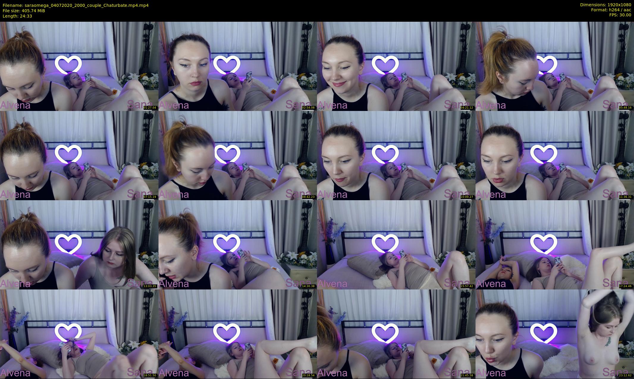 saraomega — 25 minute Chaturbate couple cam show recording, 1080p, Jul 4, 2020