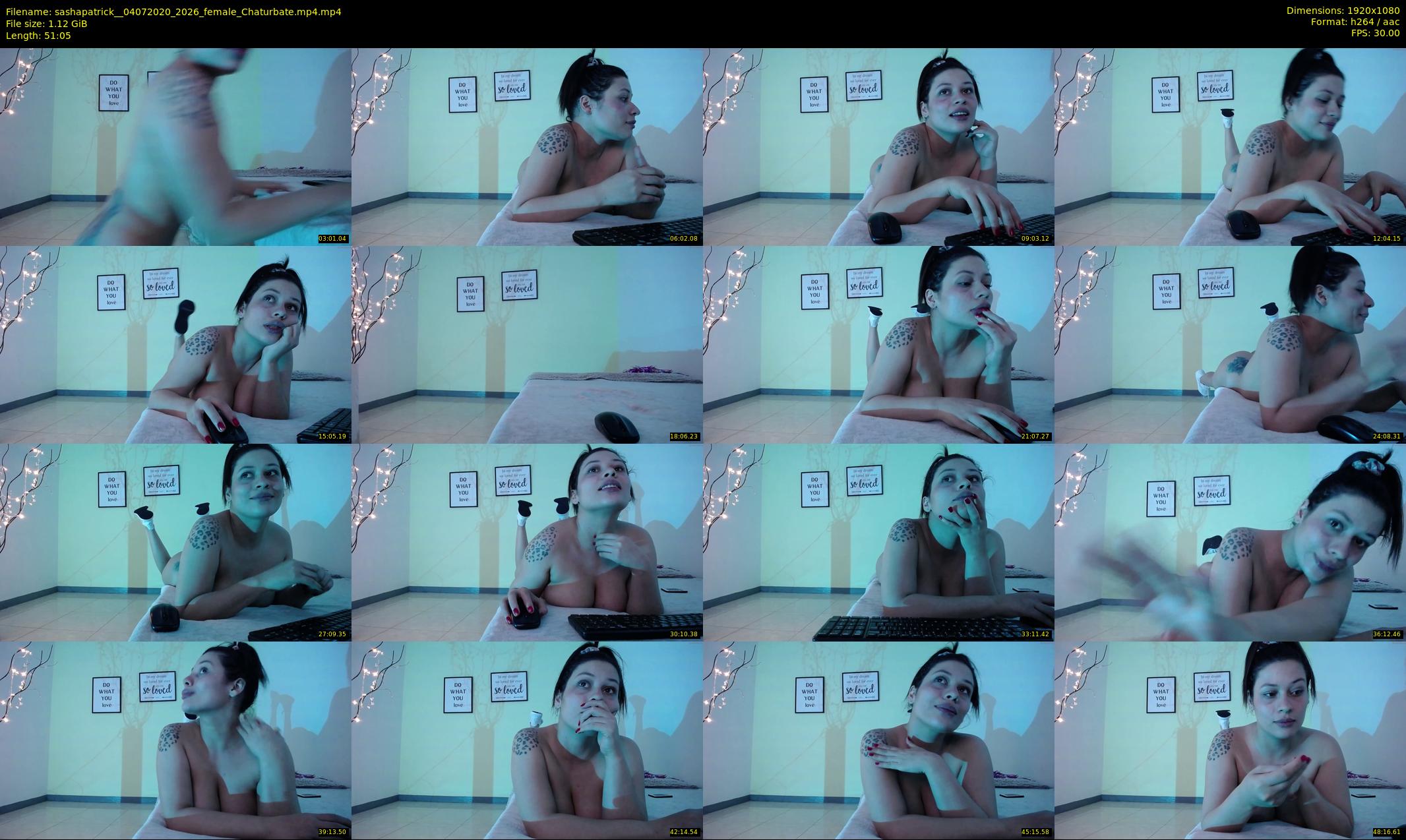 sashapatrick_ — 52 minute Chaturbate female cam show recording, 1080p, Jul 4, 2020