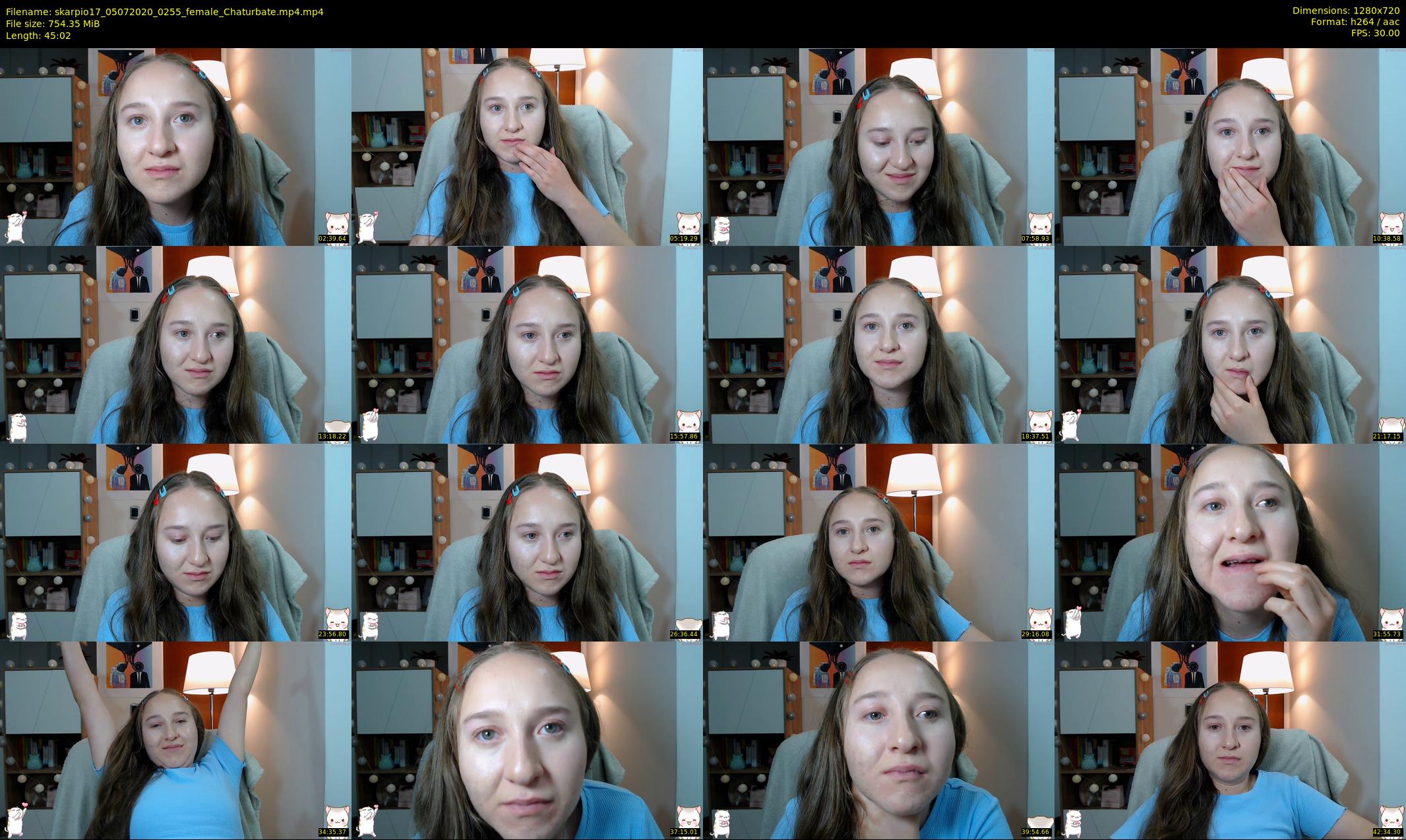 skarpio17 — 46 minute Chaturbate female cam show recording, 720p, Jul 5, 2020
